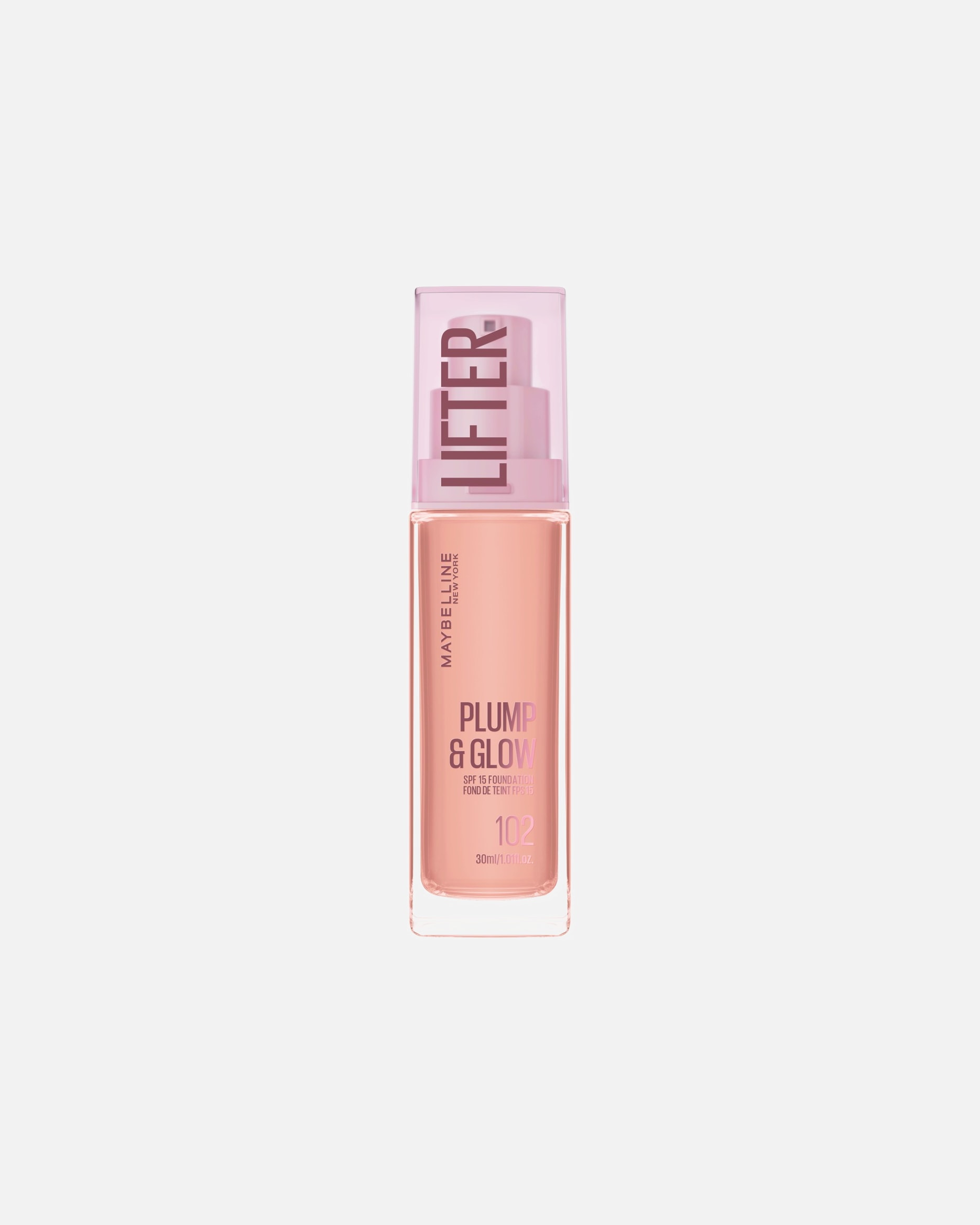 Fondotinta di Unisex MAYBELLINE NEW YORK Lifter Plump & Glow 102