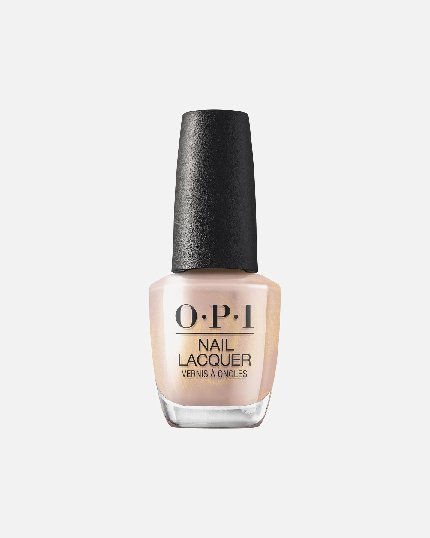 Smalto per unghie di Unisex OPI Nail Lacquer Nail Lacquer Shimmer Mirror, Mirror on the Awe - Pesca Shimmer