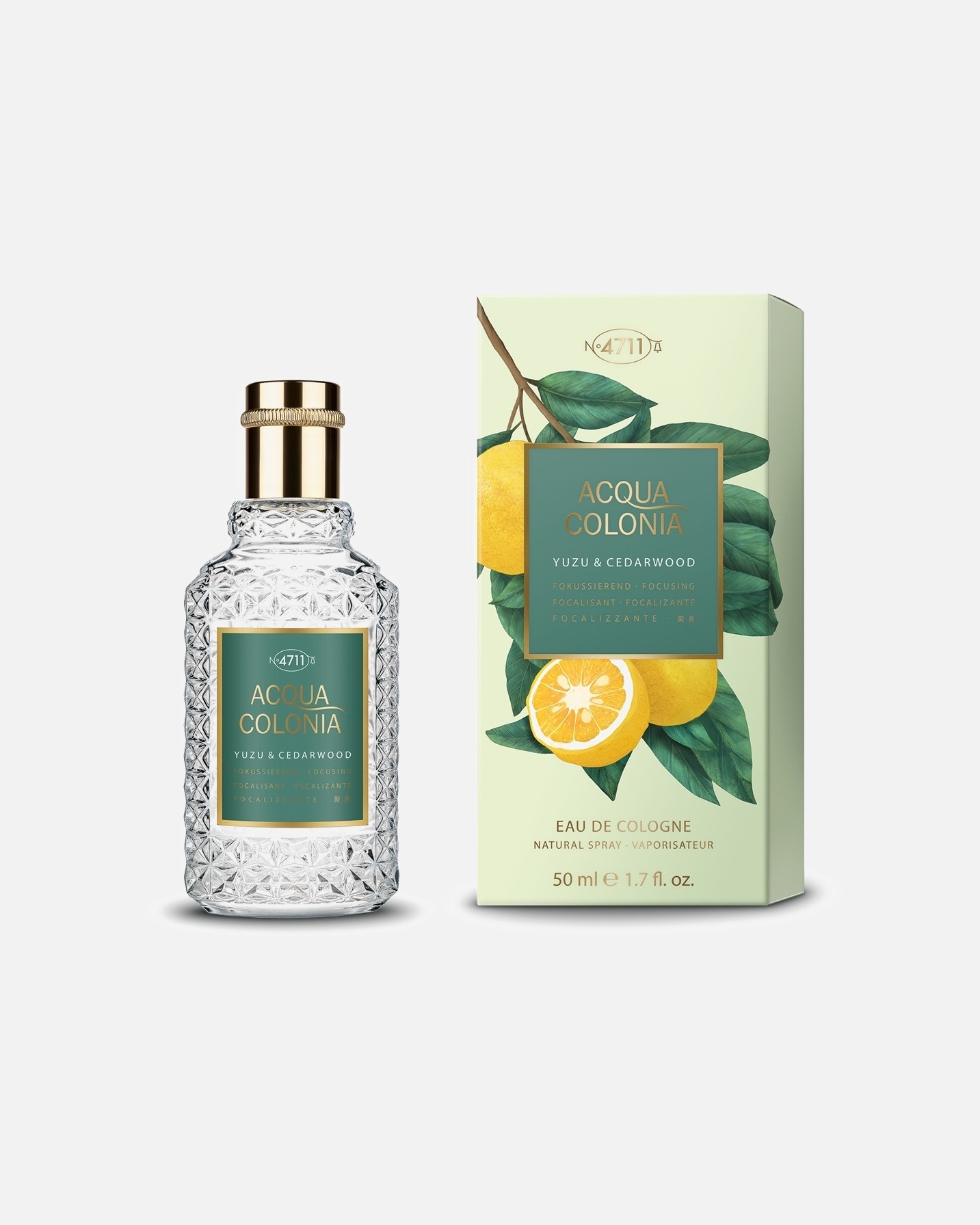 Eau de Cologne di Unisex Acqua di Colonia 4711 Yuzu & Cedarwood Acqua di Colonia 50 ml Legno di Cedro e Yuzu 50 ml