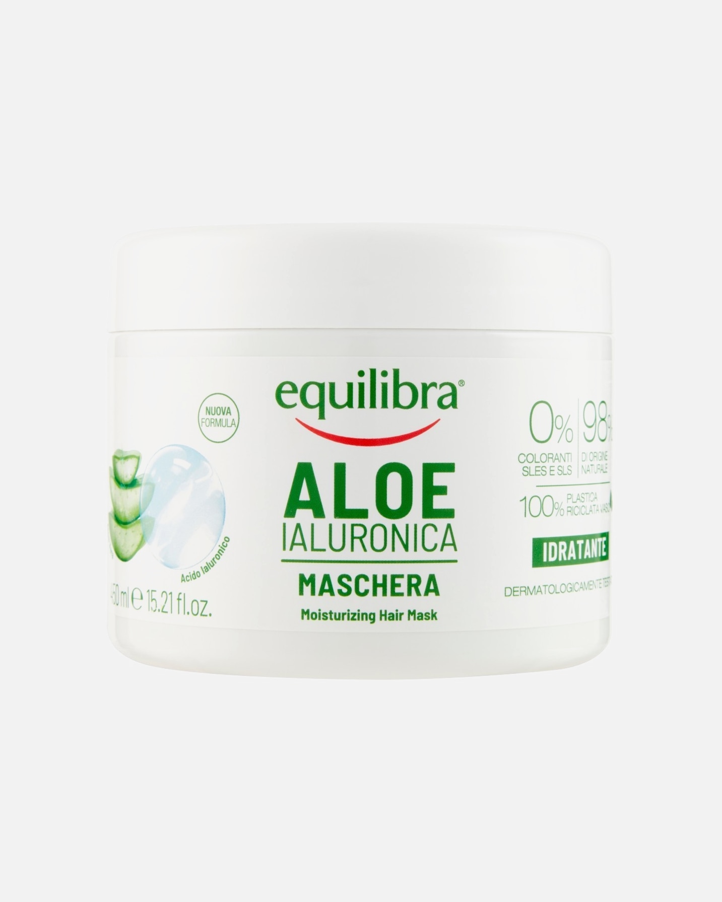 Maschera Capelli di Unisex equilibra Aloe Ialuronica Maschera Idratante 450 ml