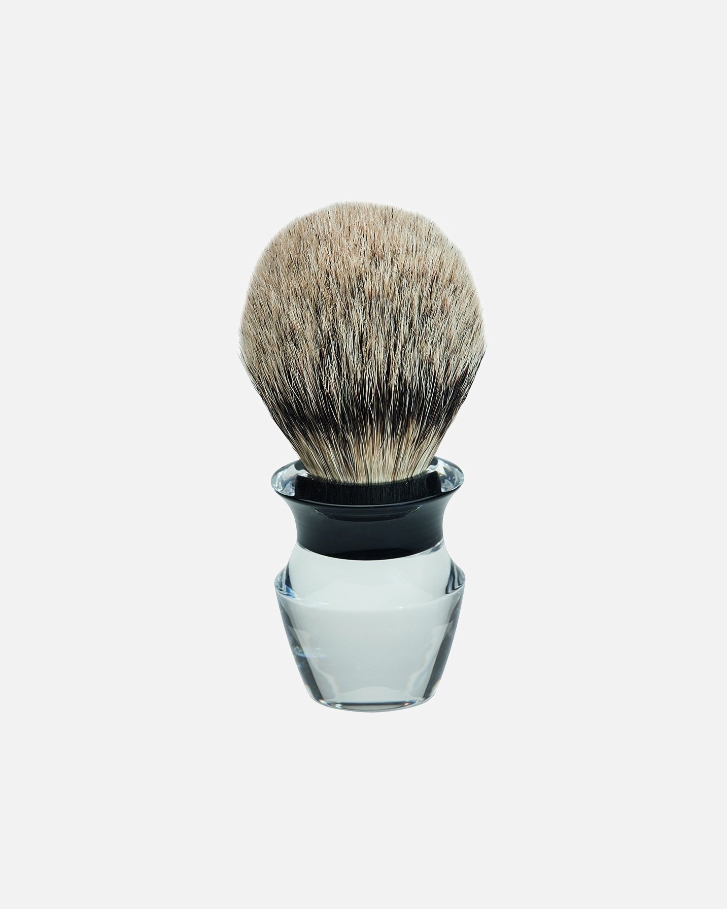 Pennello da barba di Unisex ERBE Pennello da barba, parte superiore in argento, acrilico 1 pz