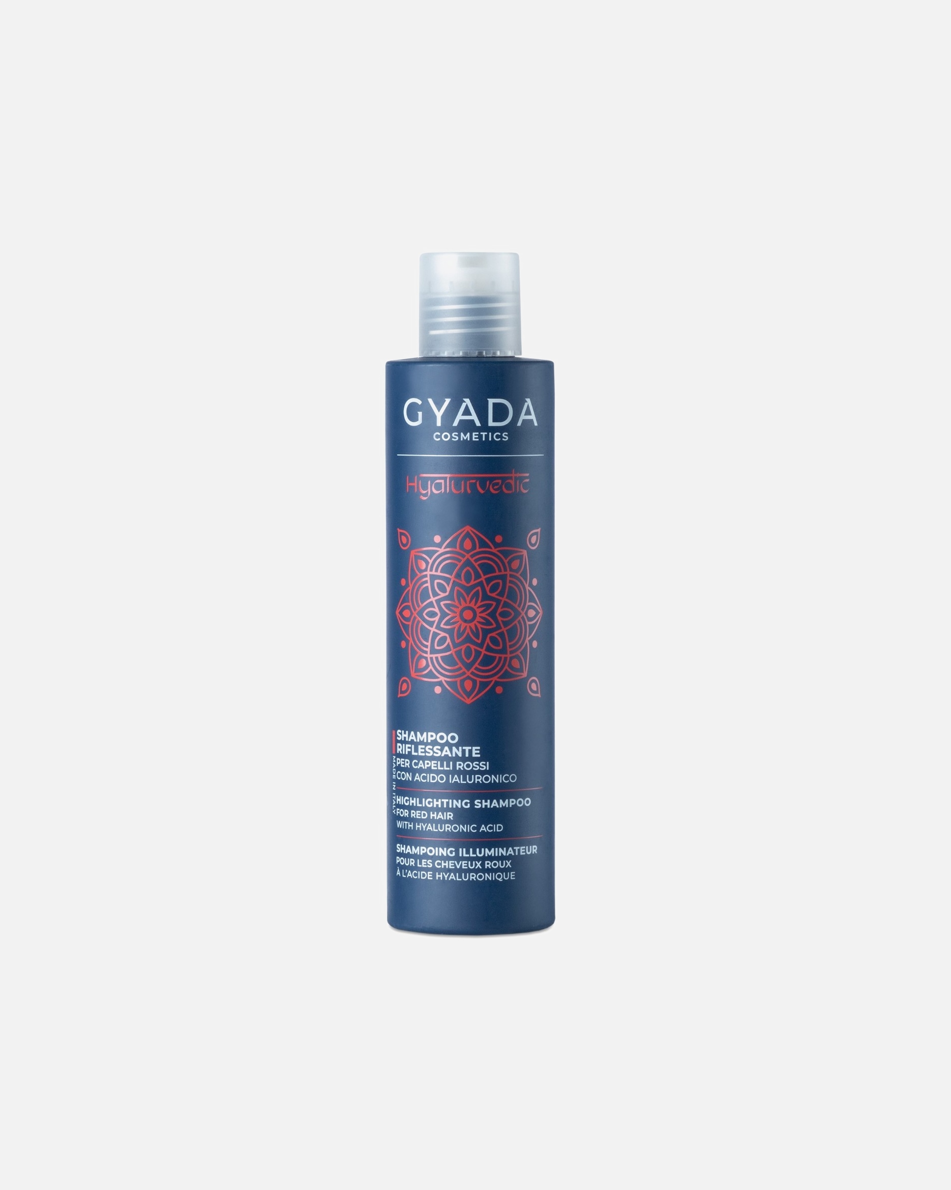 Shampoo capelli di Unisex Gyada Cosmetics Hyalurvedic Shampoo Riflessante per Capelli Rossi 200 ml