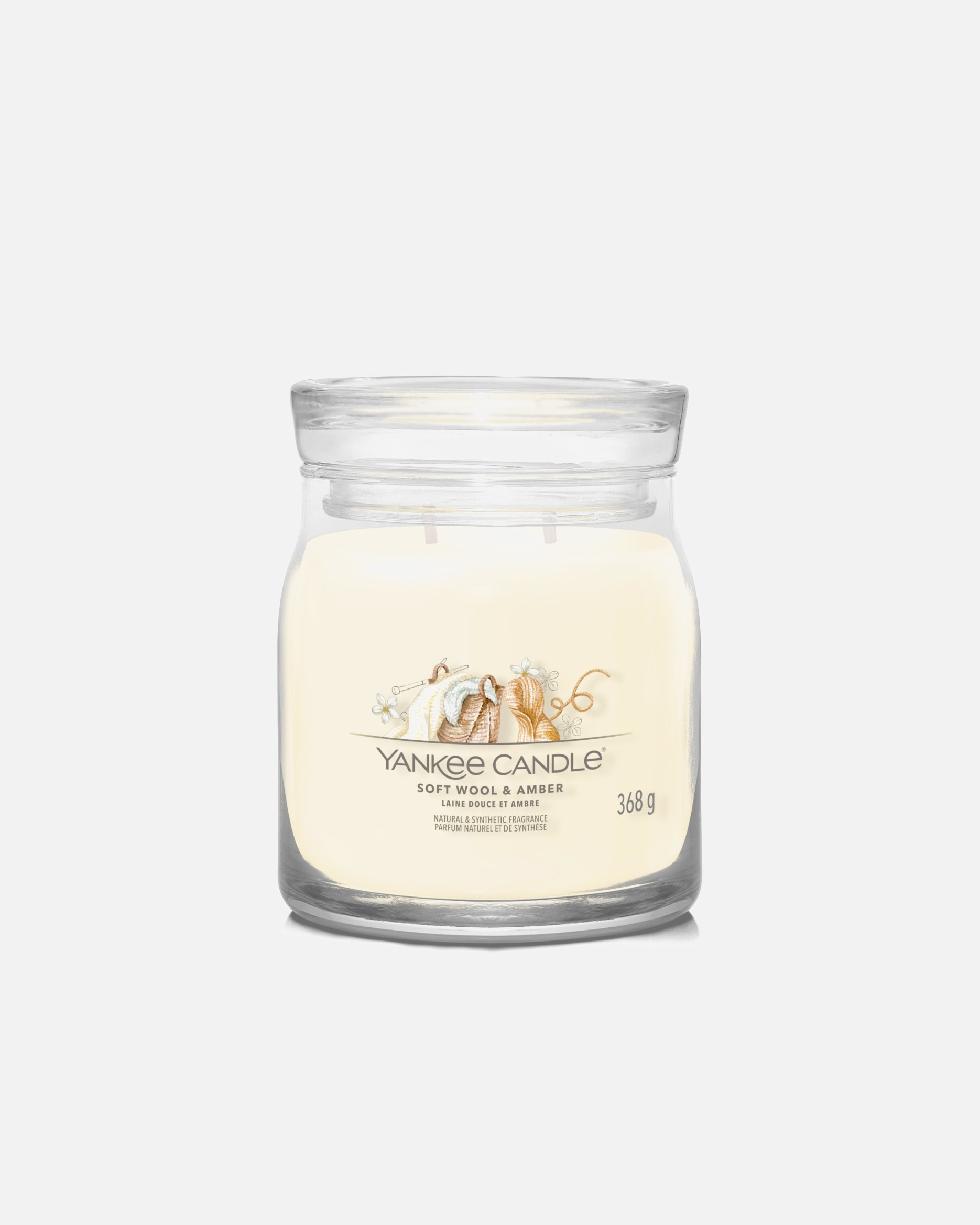 Candela di Unisex Yankee Candle Giara Grande Signature Soft Wool & Amber 368 g - Signature