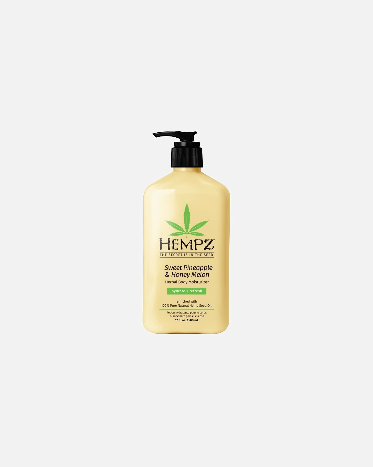 Siero Idratante di Unisex HEMPZ Default Brand Line Mini Sweet Pineapple & Honey Melon Herbal Body Moisturizer 500 ml