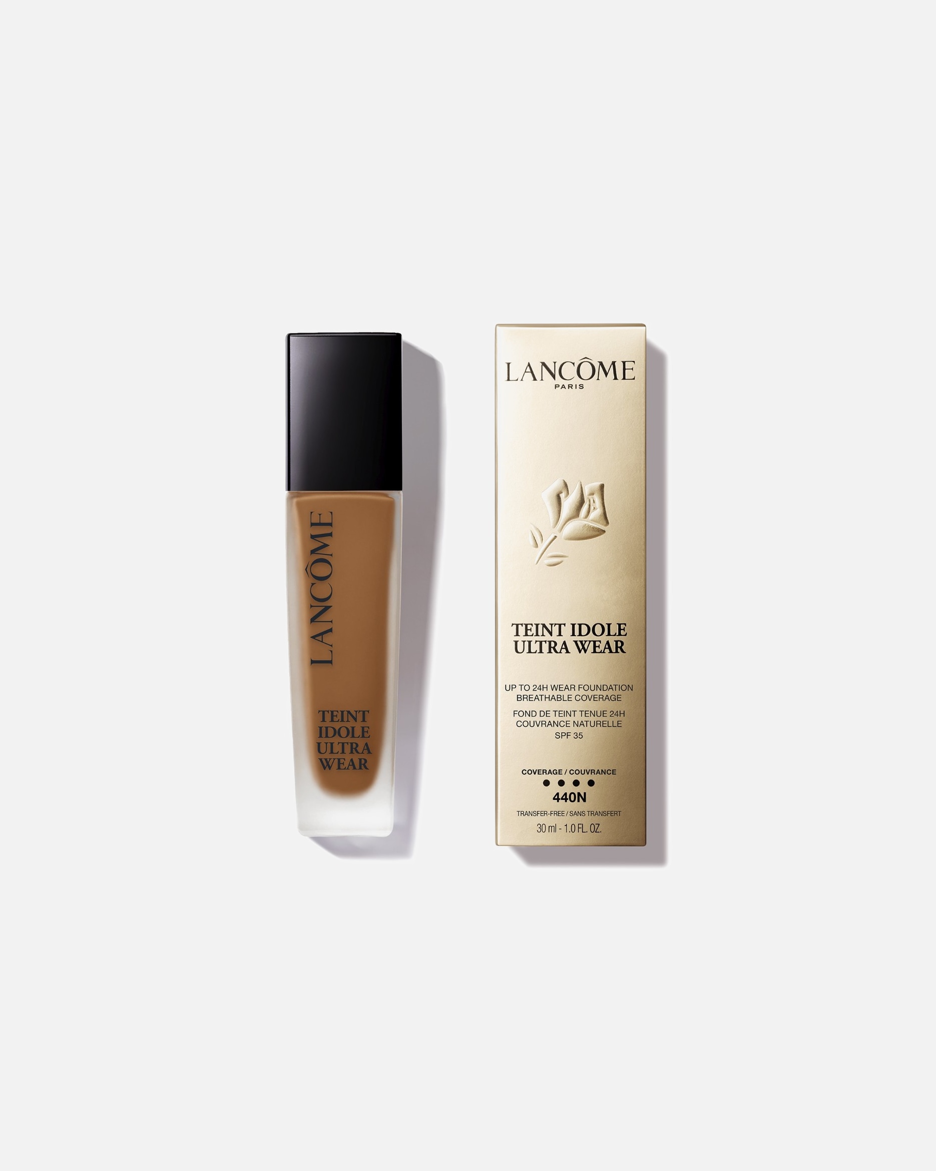 Fondotinta di Unisex Lancôme Teint Idole Ultra Wear Fondotinta liquido dalla coprenza leggera, tenuta 24h, finish matte naturale 440N (previously 10.1)