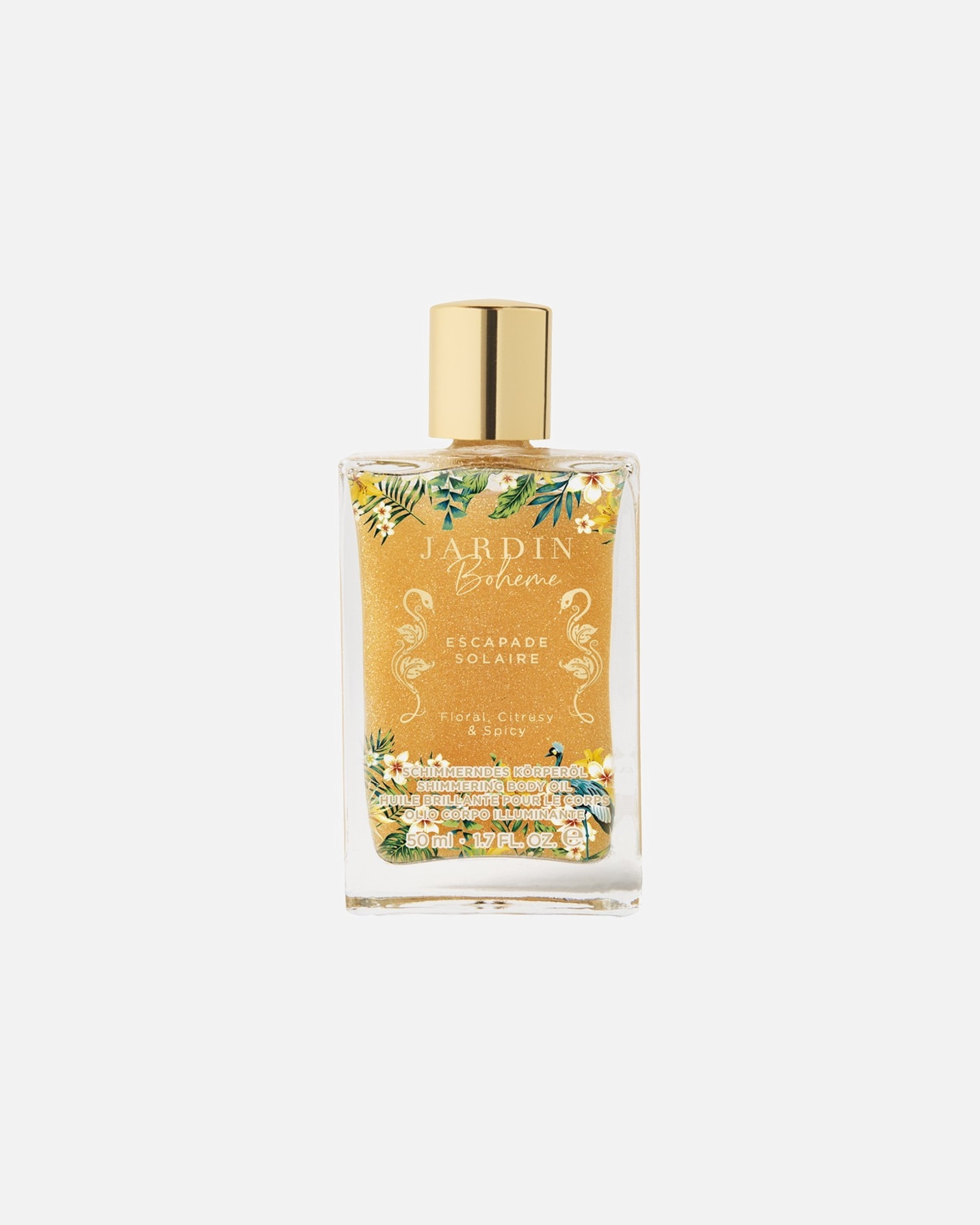 Olio corpo di Femmina JARDIN Bohème Escapade Olio solare Shine 50 ml
