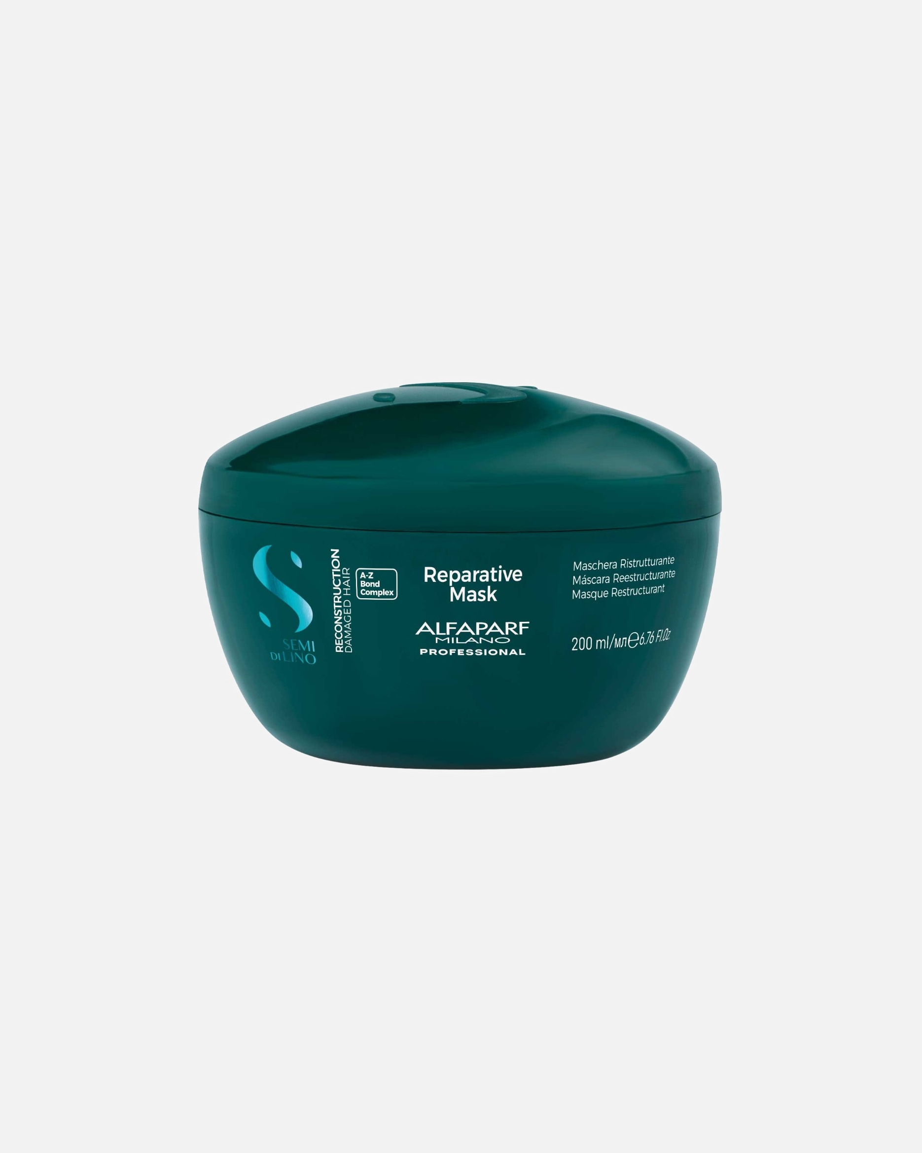 Maschera Capelli di Unisex ALFAPARF MILANO Semi di Lino Reconstruction Reparative Mask 200 ml - Maschera ristrutturante per capelli danneggiati da medi a spessi 200 ml