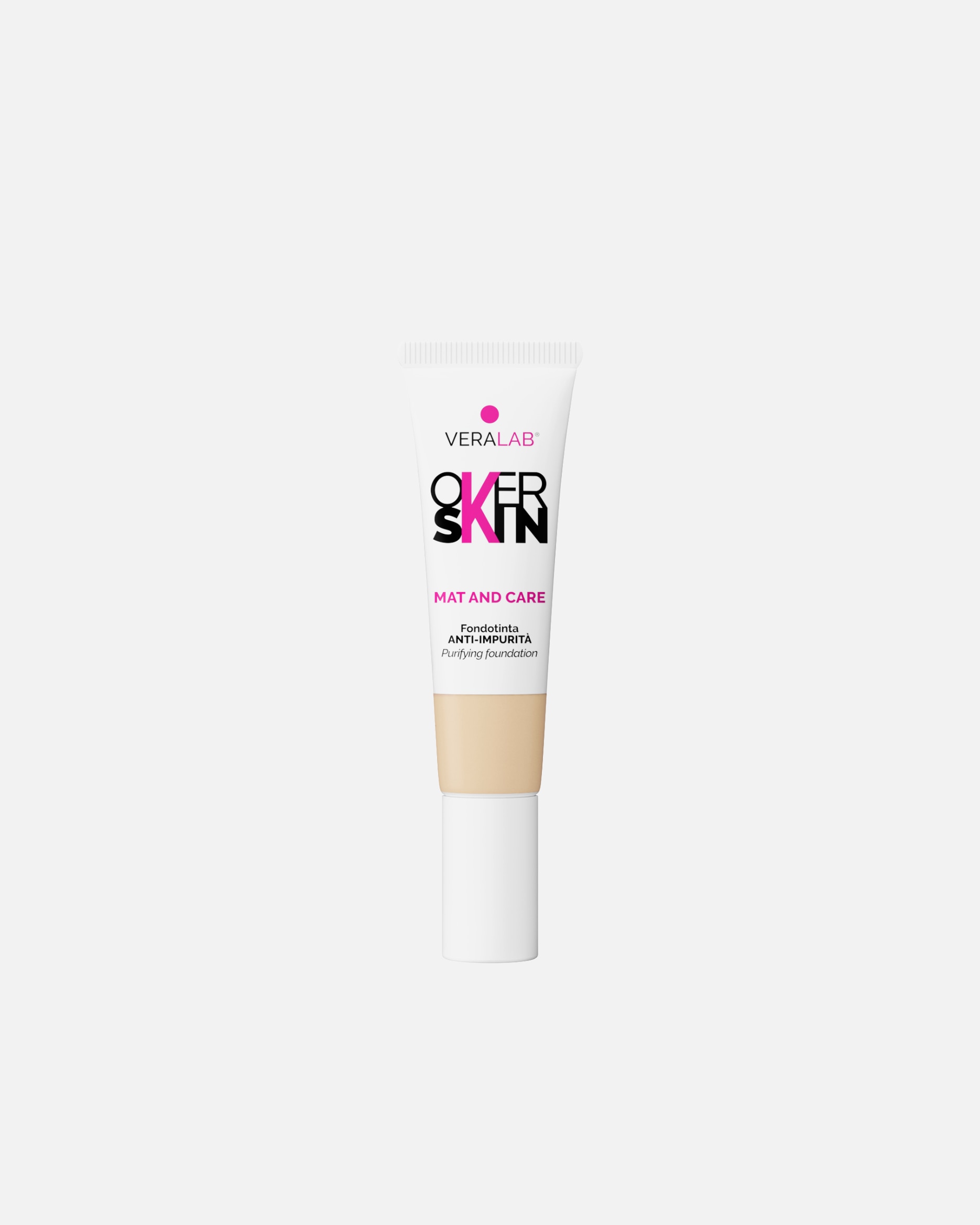 Fondotinta di Unisex OVERSKIN Default Brand Line MAT AND CARE FOUNDATION 3.5