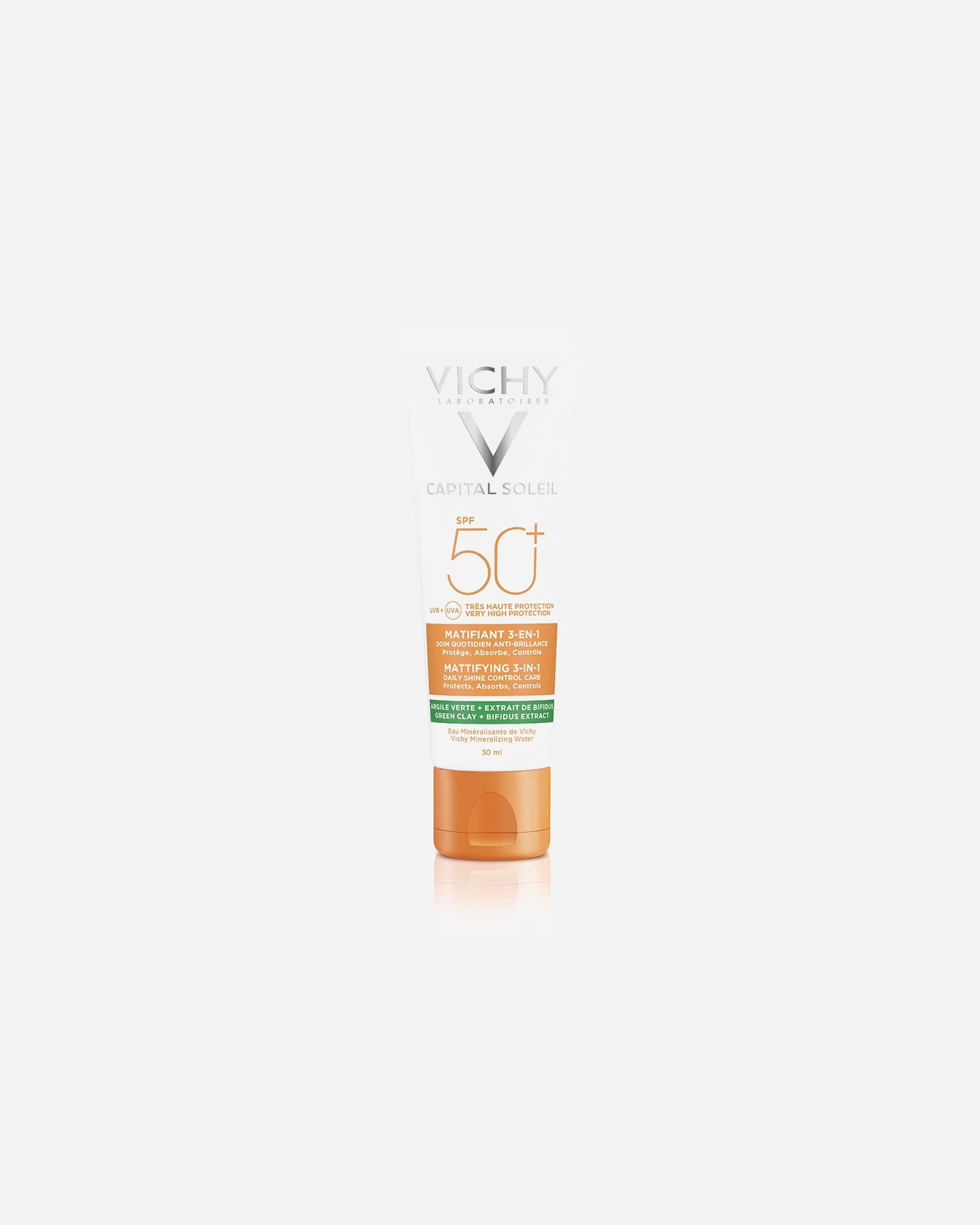Crema solare di Unisex Vichy Trattamento opacizzante 3 in 1 effetto MAT - Viso - Protezione Molto Alta SPF 50+ 50 ml