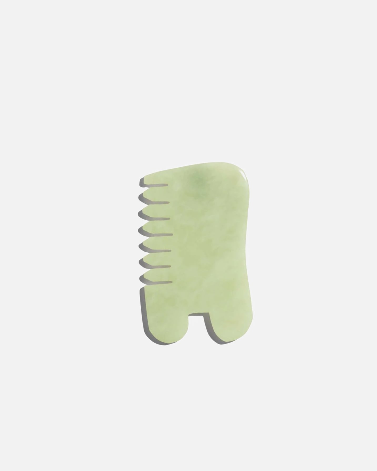 Accessori trattamento di Unisex EARTH HARBOR Island Jade Gemstone Gua Sha + Massaging Comb 1 pezzo