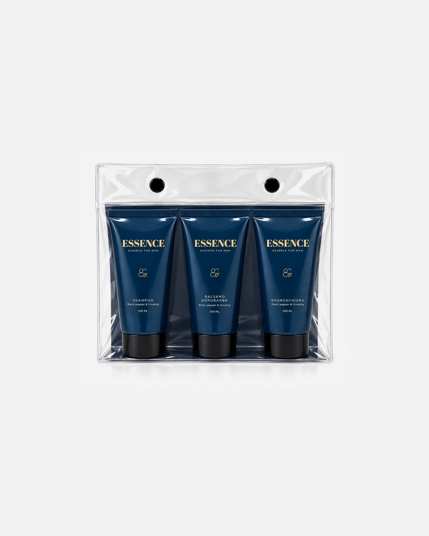 Cofanetto cura del corpo di Unisex ESSENCE FOR MAN Default Brand Line PVC bag 1 pezzo