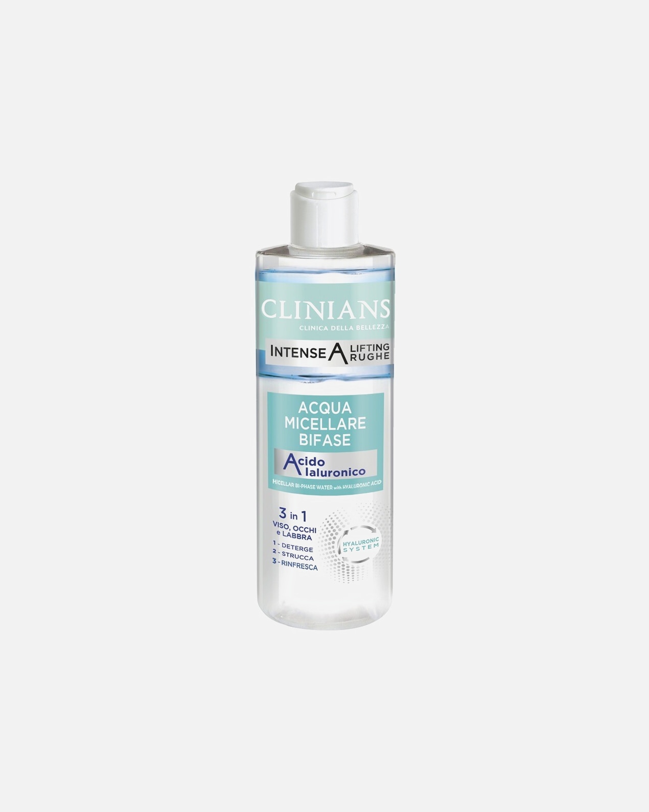 Struccante di Femmina Clinians INTENSE A LIFTING RUGHE ACQUA MICELLARE BIFASE 400 ml