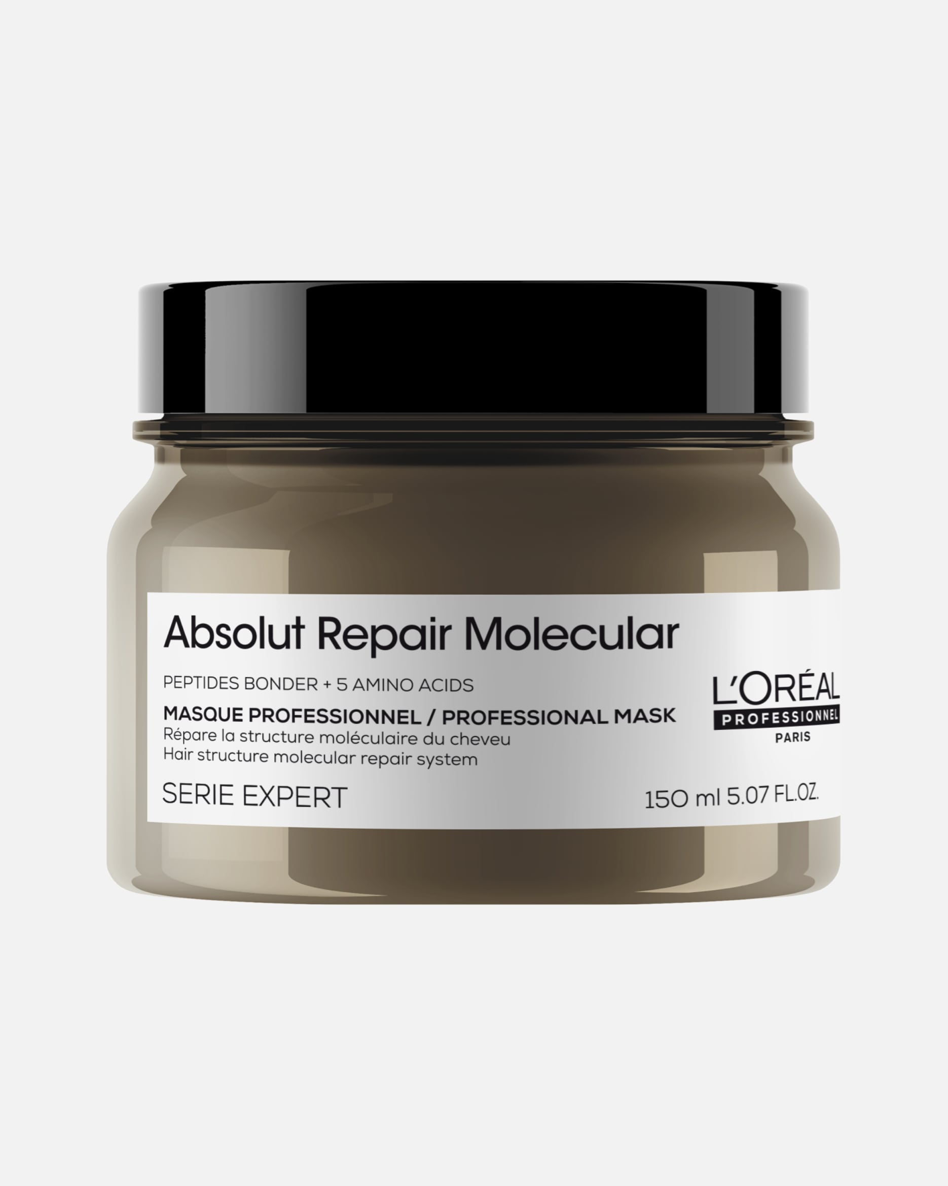 Maschera Capelli di Unisex L’Oréal Professionnel Absolut Repair Molecular Maschera Ristrutturante Per Tutti i Tipi di Capelli Danneggiati, Aiuta a Riparare i Danni e Ripristina la Forza, Senza Solfati 150 ml