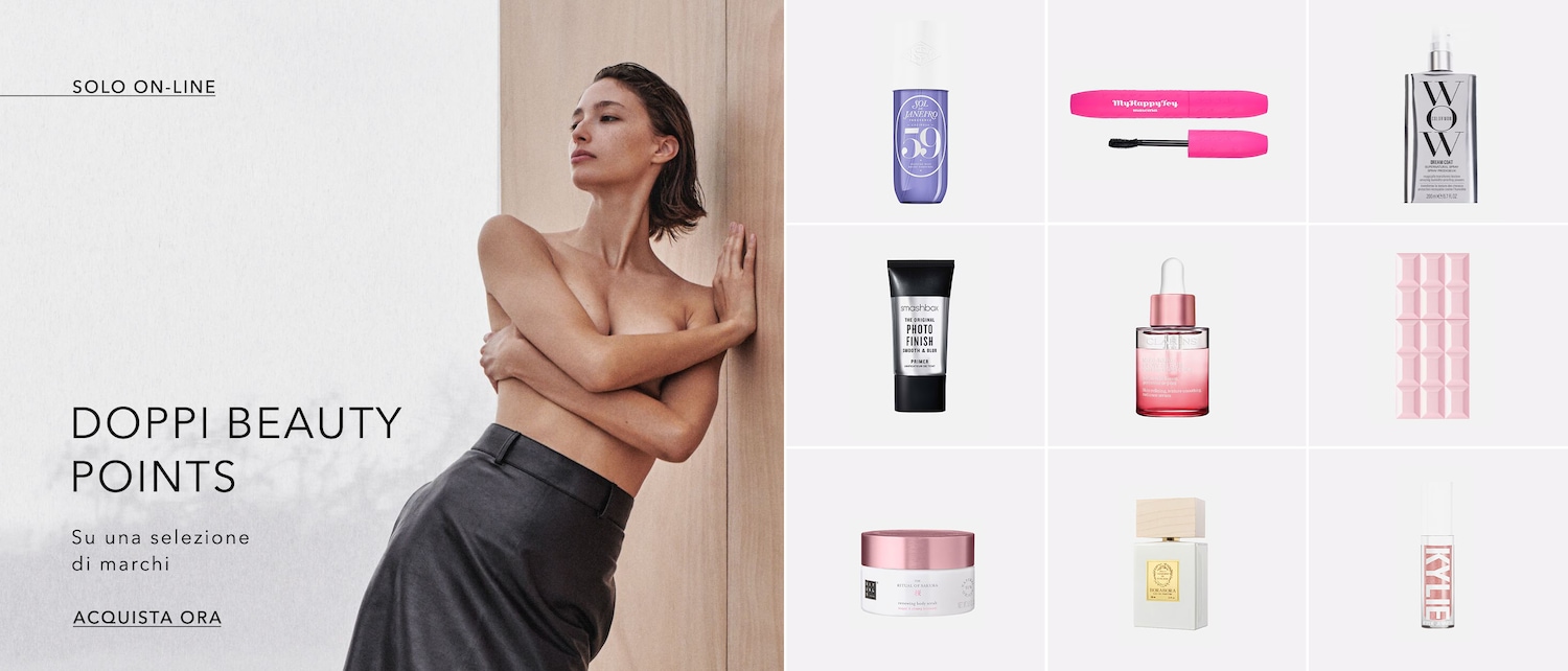 Esclusiva online: Ottieni doppi punti bellezza su una selezione di marchi, non perdere l'occasione, acquista ora!