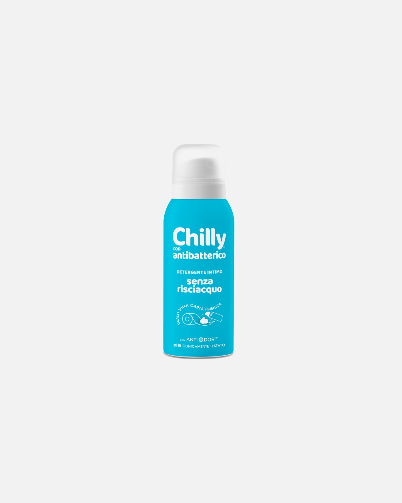 Igiene intima di Unisex Chilly Detergente Intimo Senza Risciacquo con Antibatterico 100 ml