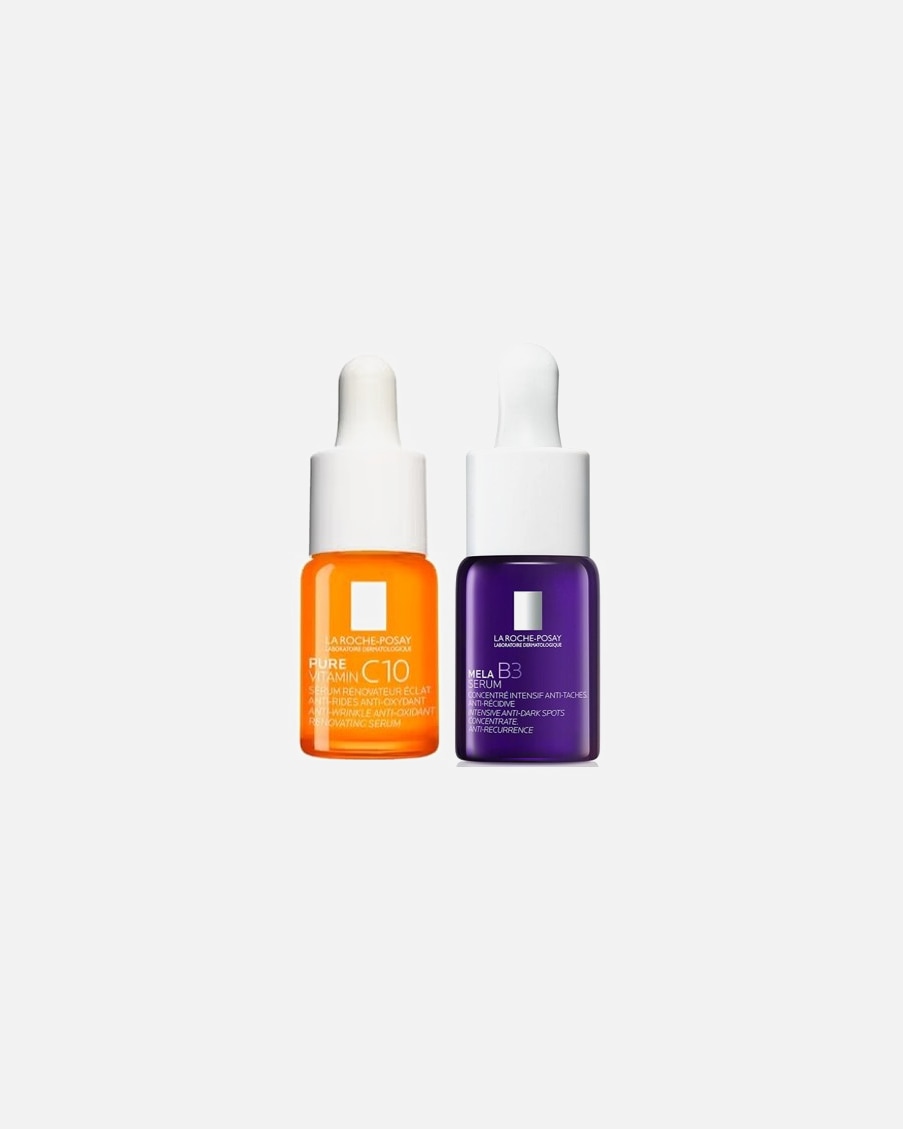SOLO ONLINE Mela B3 Serum 10ml e Pure Vitamin C12 Serum 10ml in omaggio all'acquisto di 2 prodotti La Roche Posay. I prodotti Douglas Partner sono esclusi.