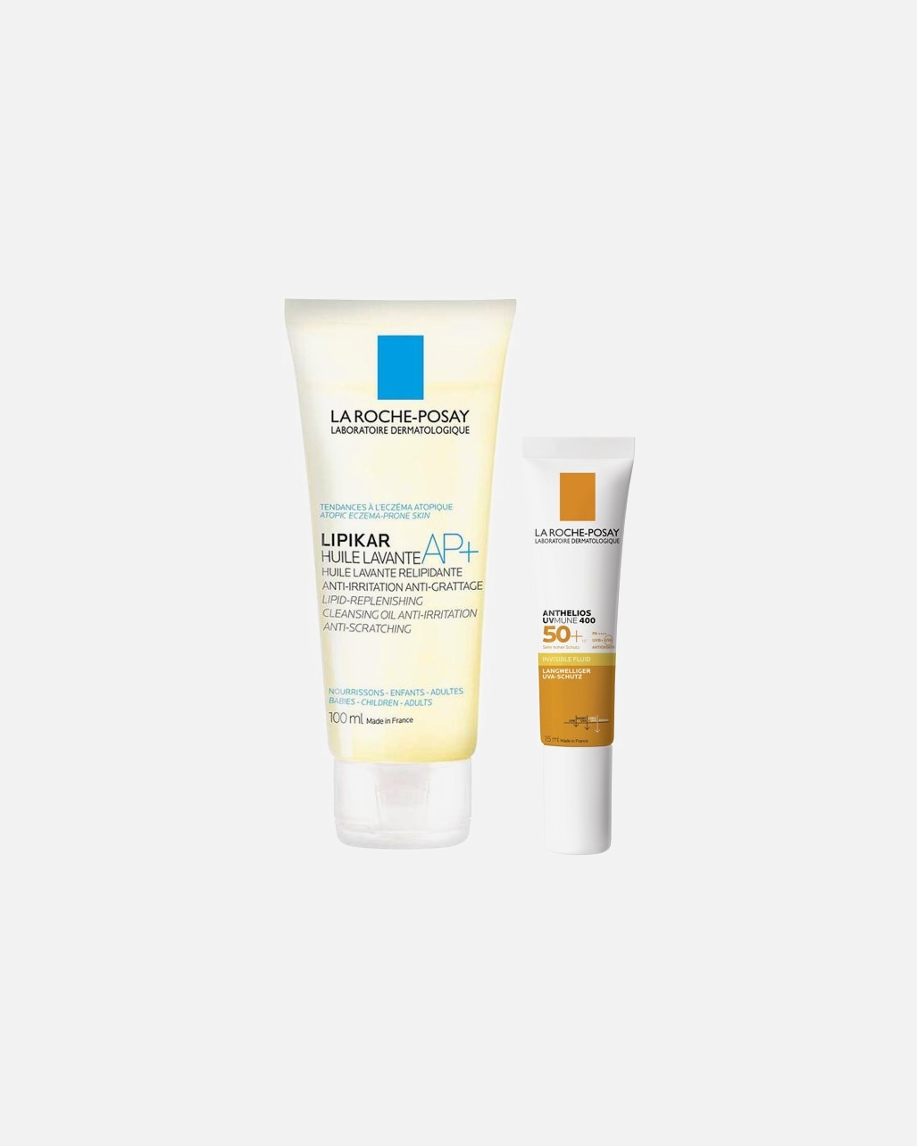 ESCLUSIVA ONLINE DOUGLAS Lipikar Huile lavant 100 ml e Anthelios UVMune 400 Fluido invisibile SPF50 15ml La Roche Posay in omaggio all'acquisto di 69€ in prodotti skincare e/o haircare (cod: APPGIFT). I prodotti Douglas Partner sono esclusi.