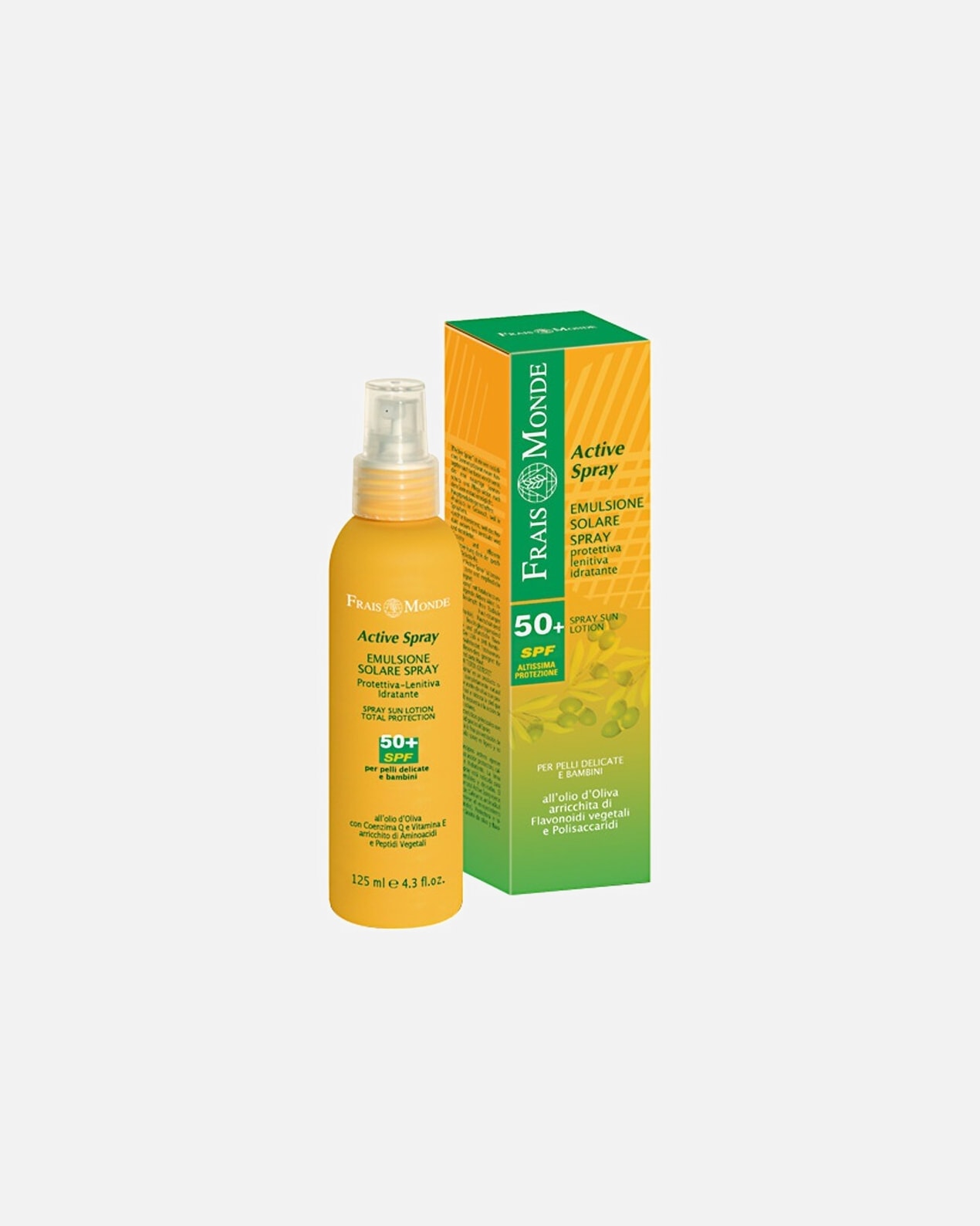 Crema solare di Unisex FRAIS MONDE Active Spray Emul. Spf 50+ 125 ml