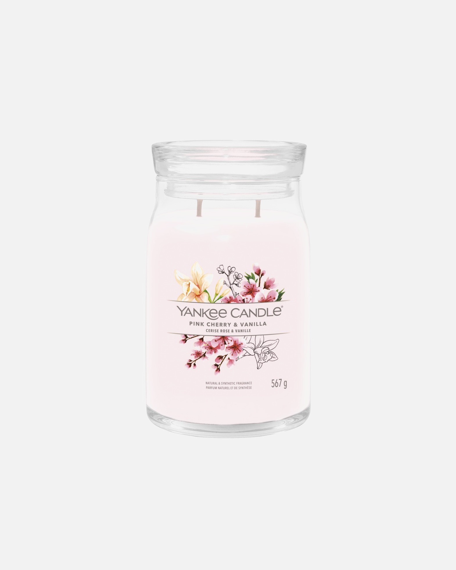 Candela di Unisex Yankee Candle Candela Grande Signature Pink Cherry & Vanilla 567 g - Signature