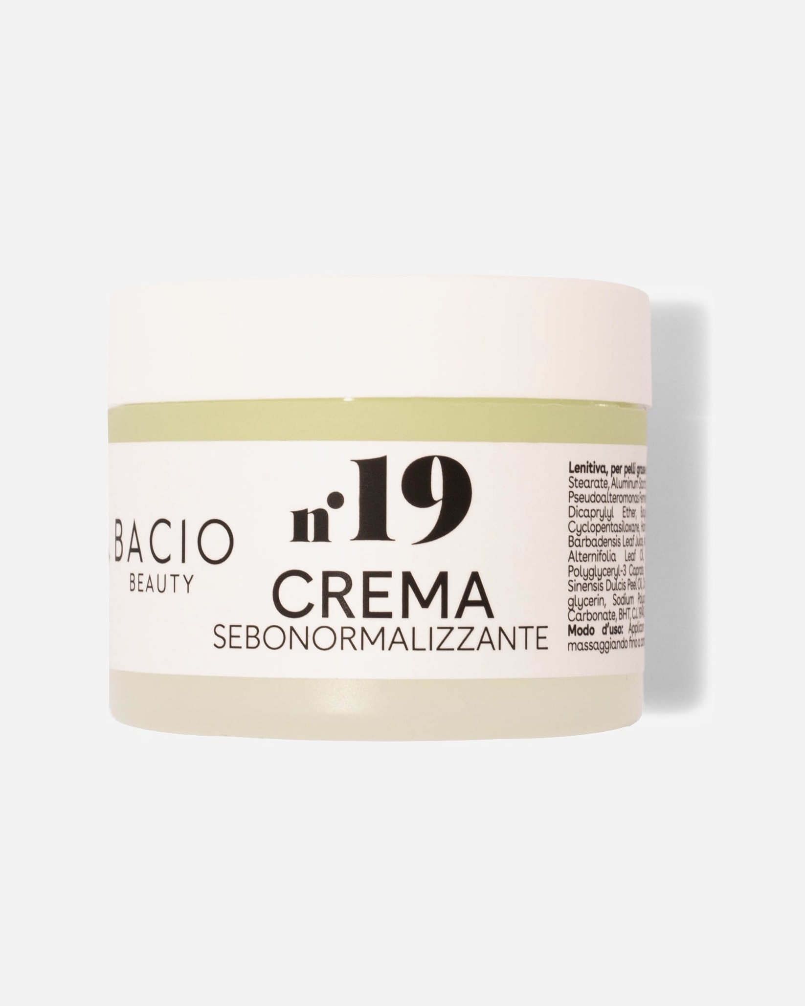Cura anti-acne di Unisex BACIO BEAUTY N.19 Crema Sebonormalizzante E Lenitiva 50 ml