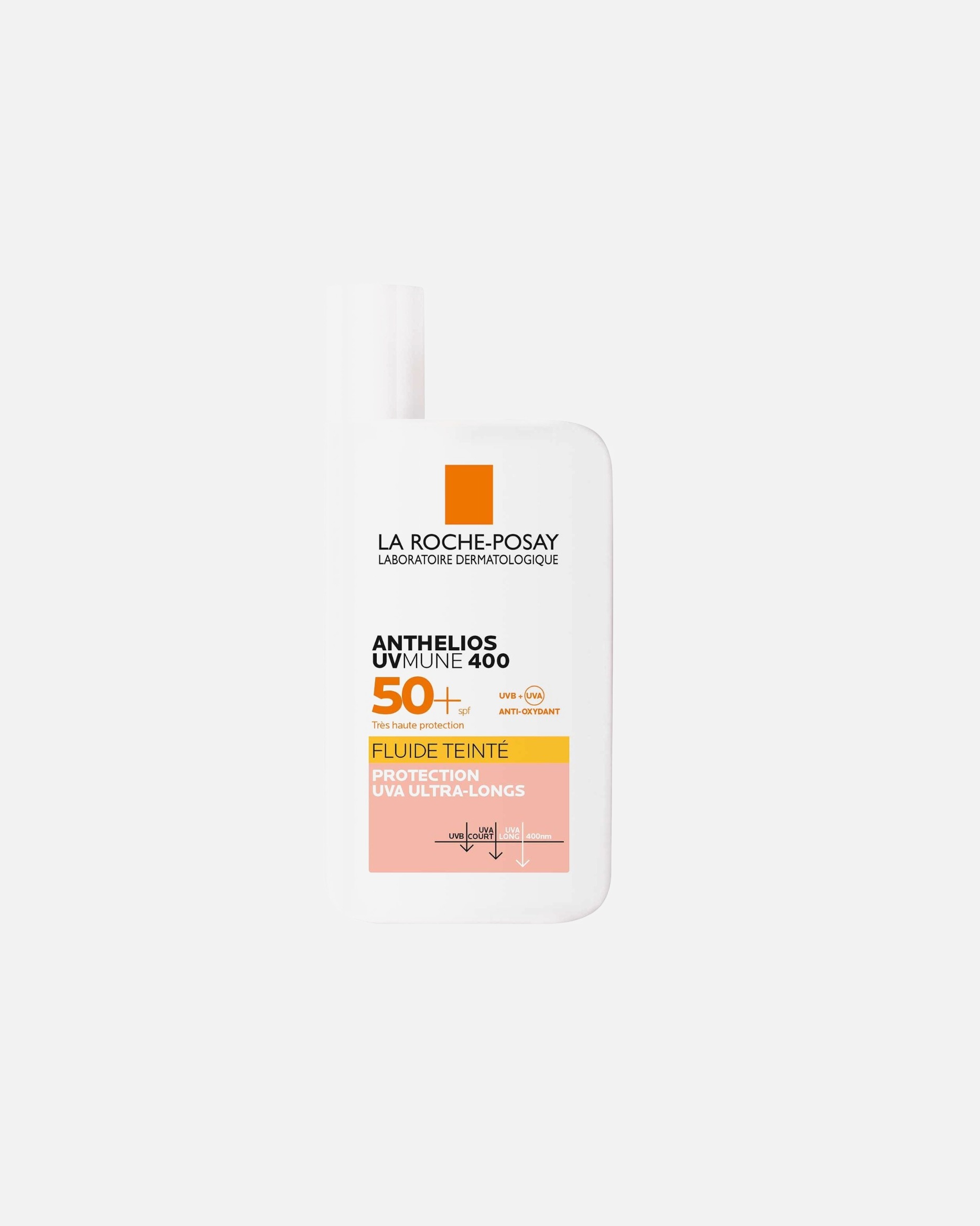 Crema solare di Unisex LA ROCHE POSAY Protezione solare Anthelios UVMune 400 Fluido Invisibile Colorato SPF50+ 50 ml