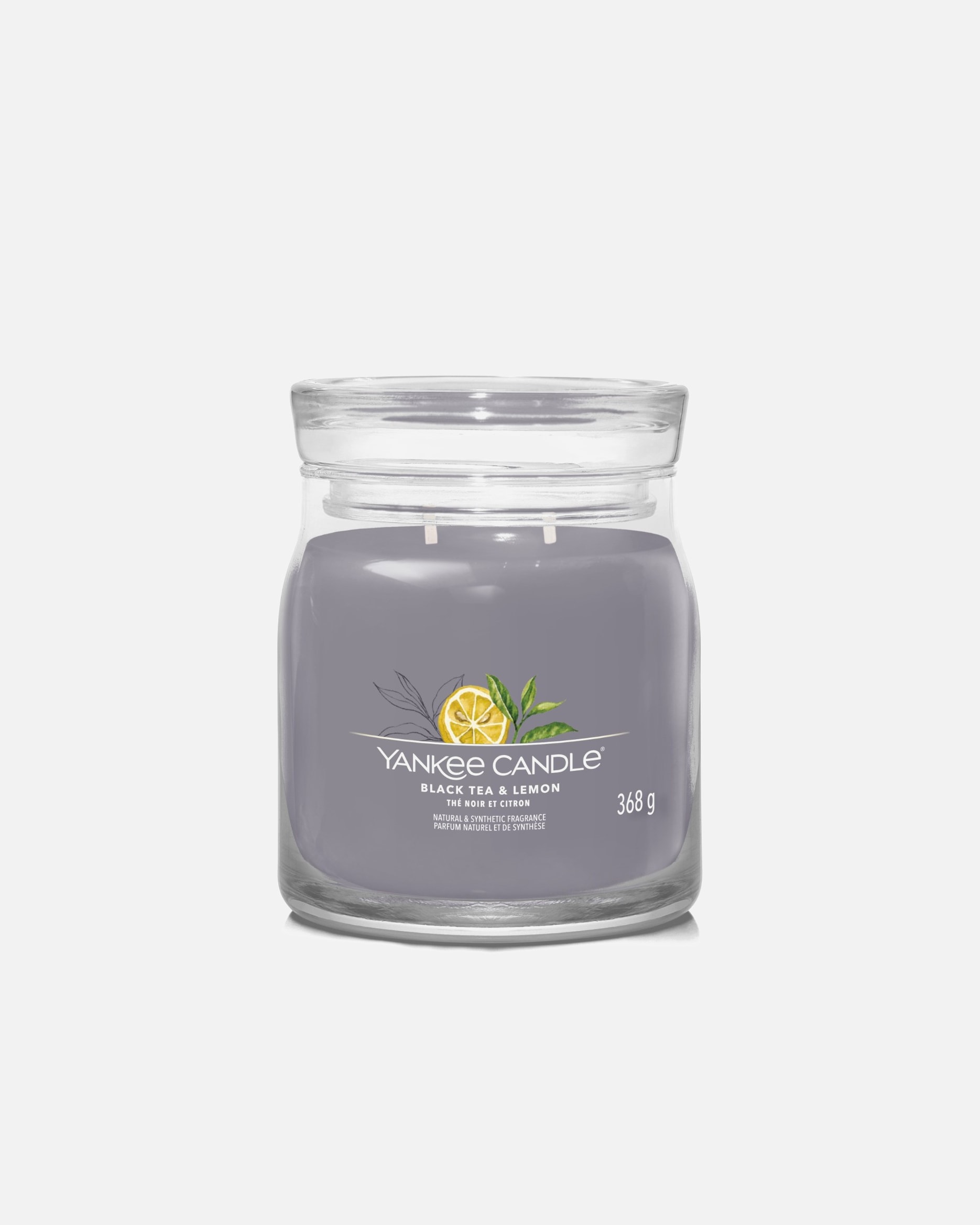 Candela di Unisex Yankee Candle Candela Tumbler Grande Signature Black Tea & Lemon 368 g - Signature
