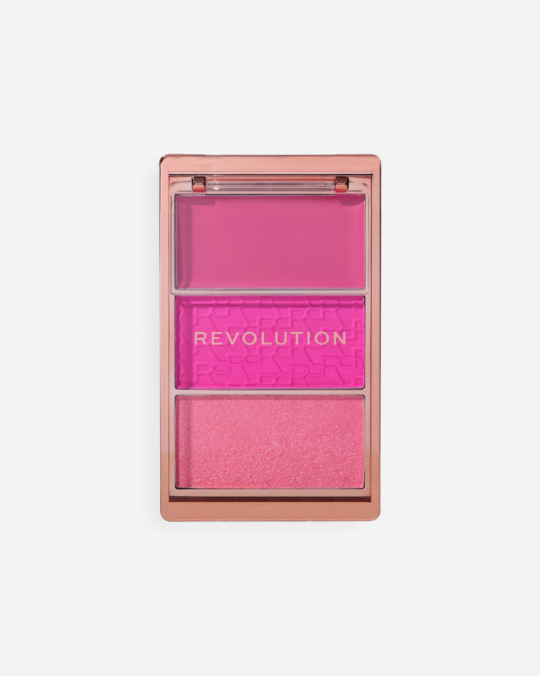 Blush di Unisex Revolution Blush Icon Palette Authentic Peach HOT PINK FLAG
