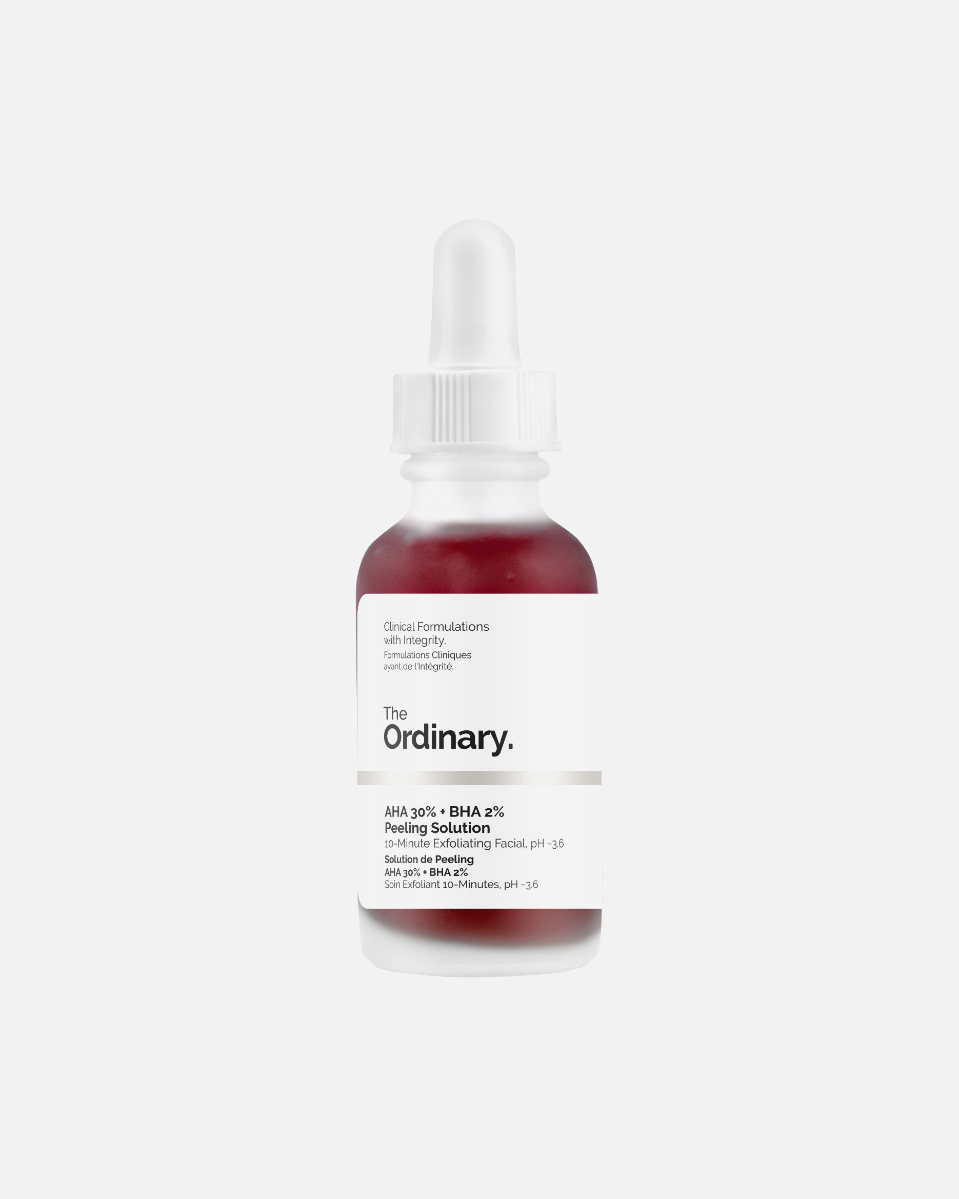 Peeling viso di Unisex The Ordinary. Acidi Diretti AHA 30% + BHA 2% Peeling Solution 30 ml