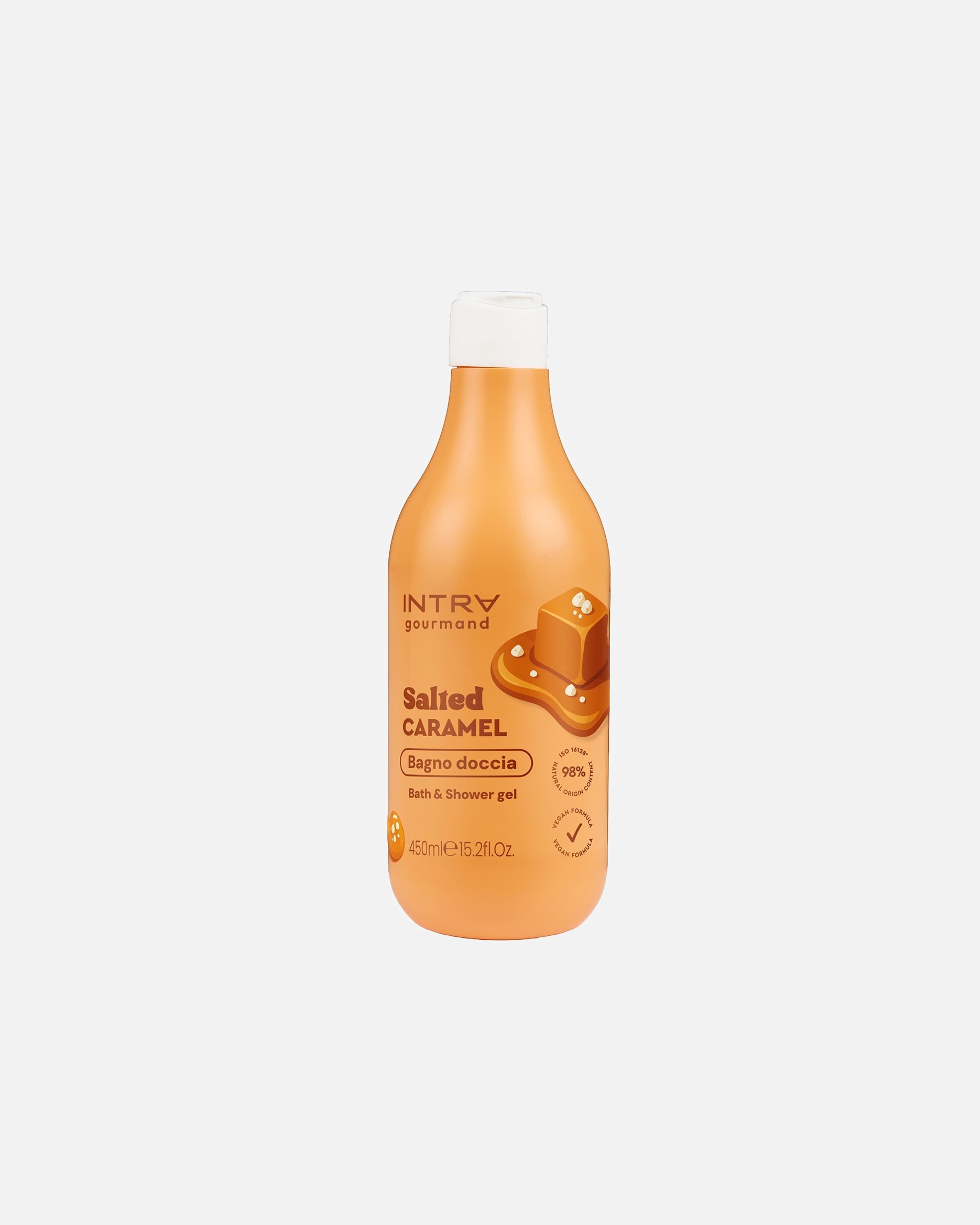 Bagnoschiuma di Unisex Intra Gourmand Salted CARAMEL Bagno doccia 450 ml