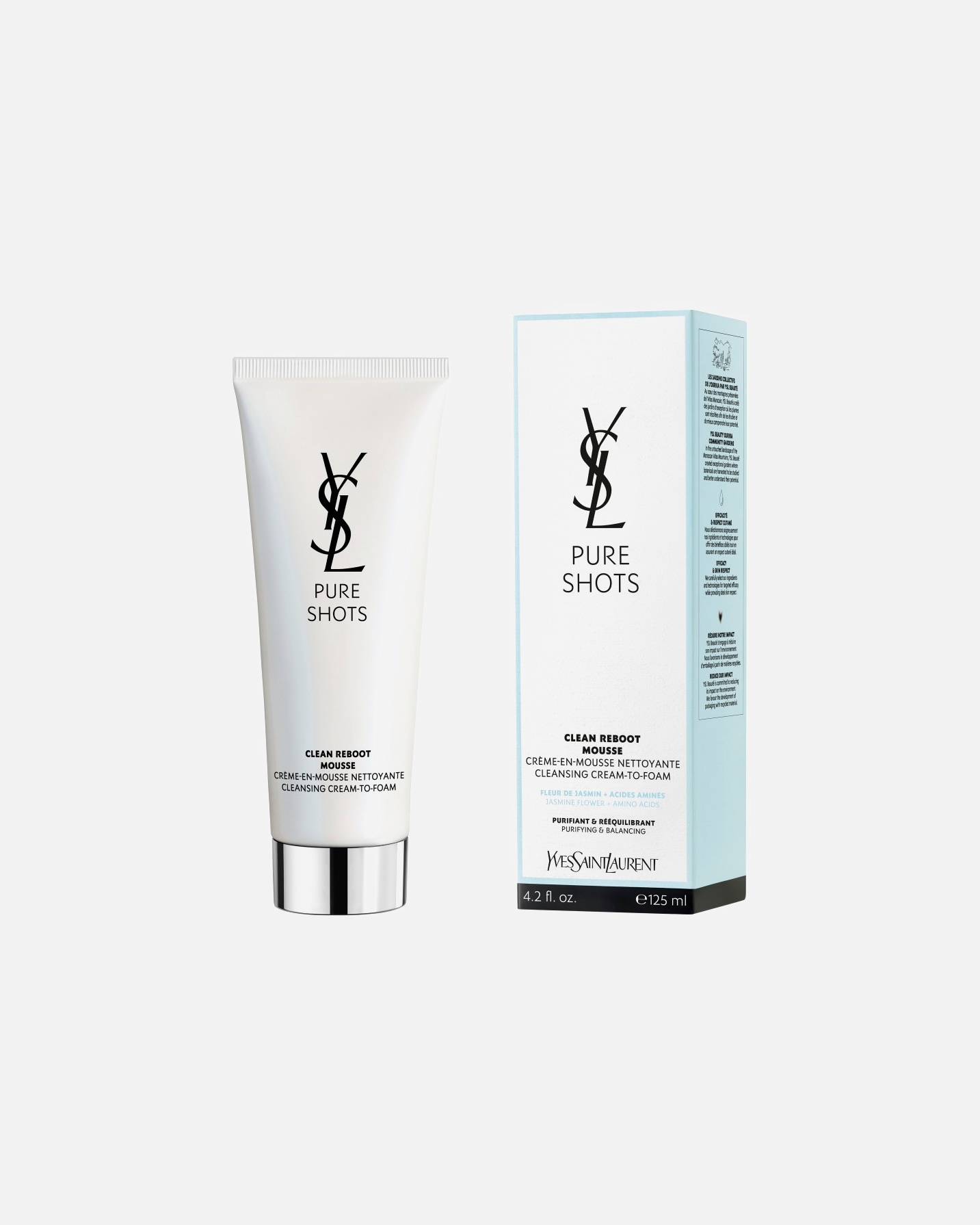 Crema detergente di Unisex Yves Saint Laurent Pure Shots Clean Reboot Cleanser 125 ml