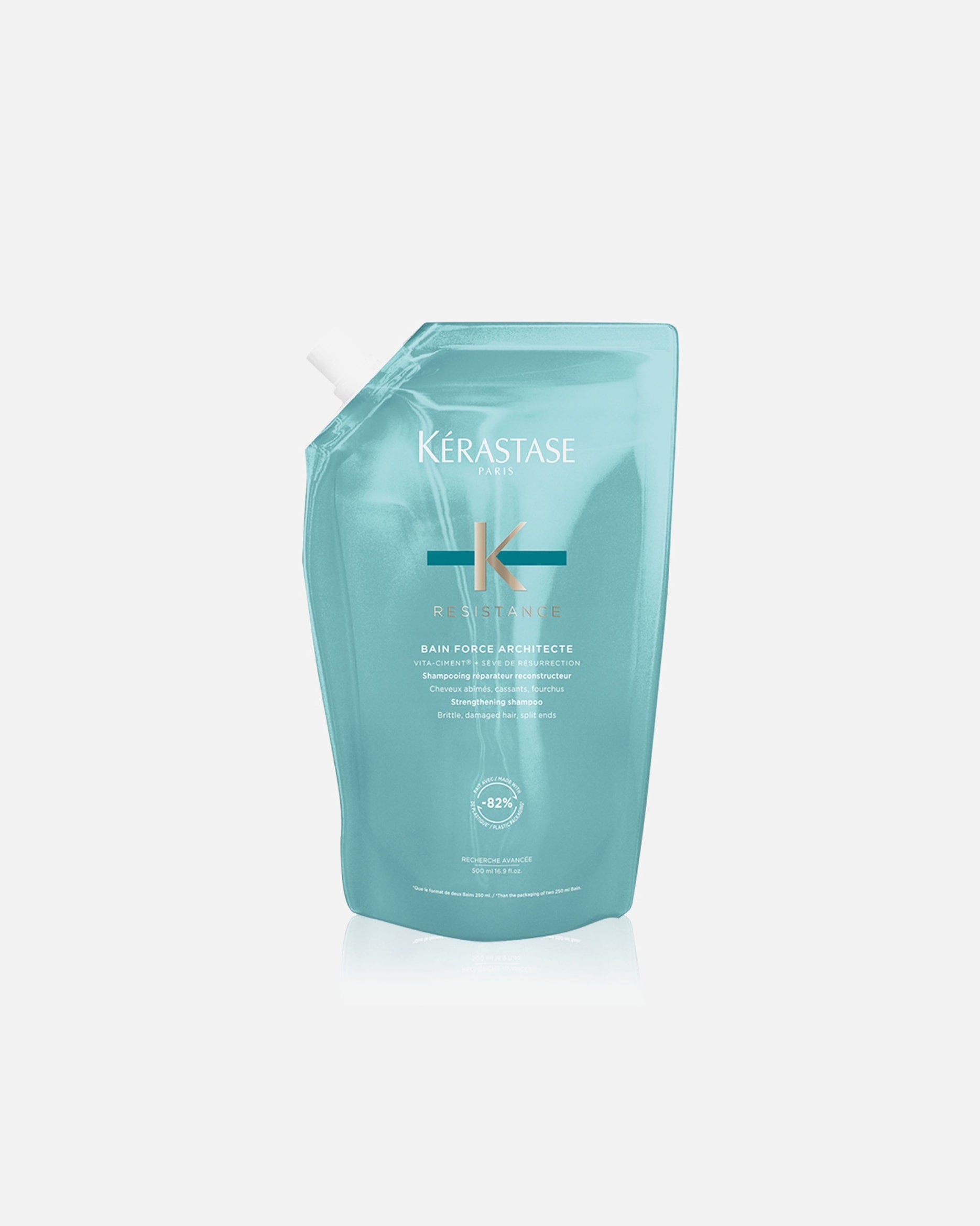 Shampoo capelli di Unisex KÉRASTASE Résistance Shampoo ricostituente per capelli danneggiati 500 ml - Refill