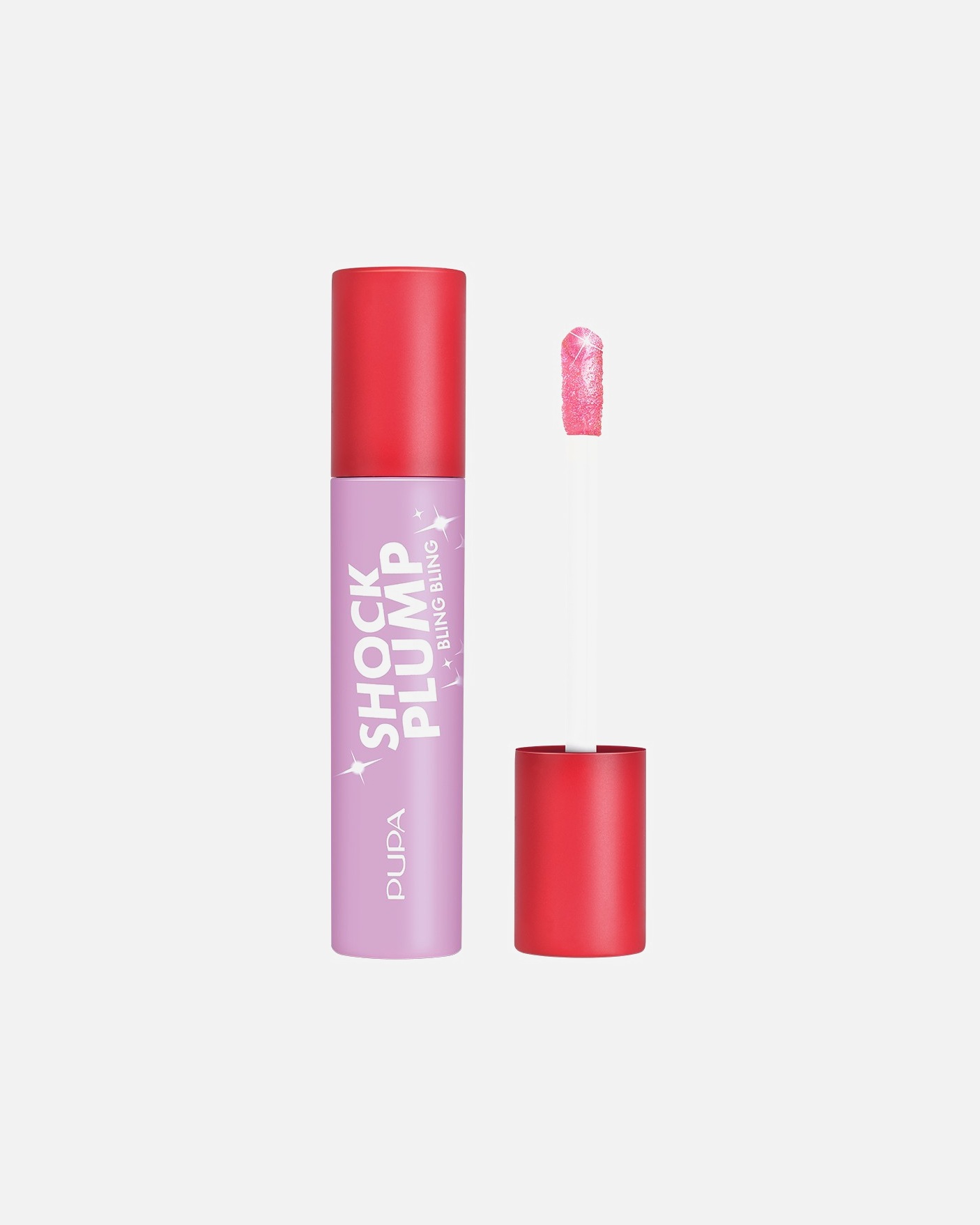 Lucidalabbra di Unisex PUPA Milano Shock Plump Bling Bling - Gloss Labbra Volumizzante Istantaneo Effetto Scintillante RUBY CRUSH