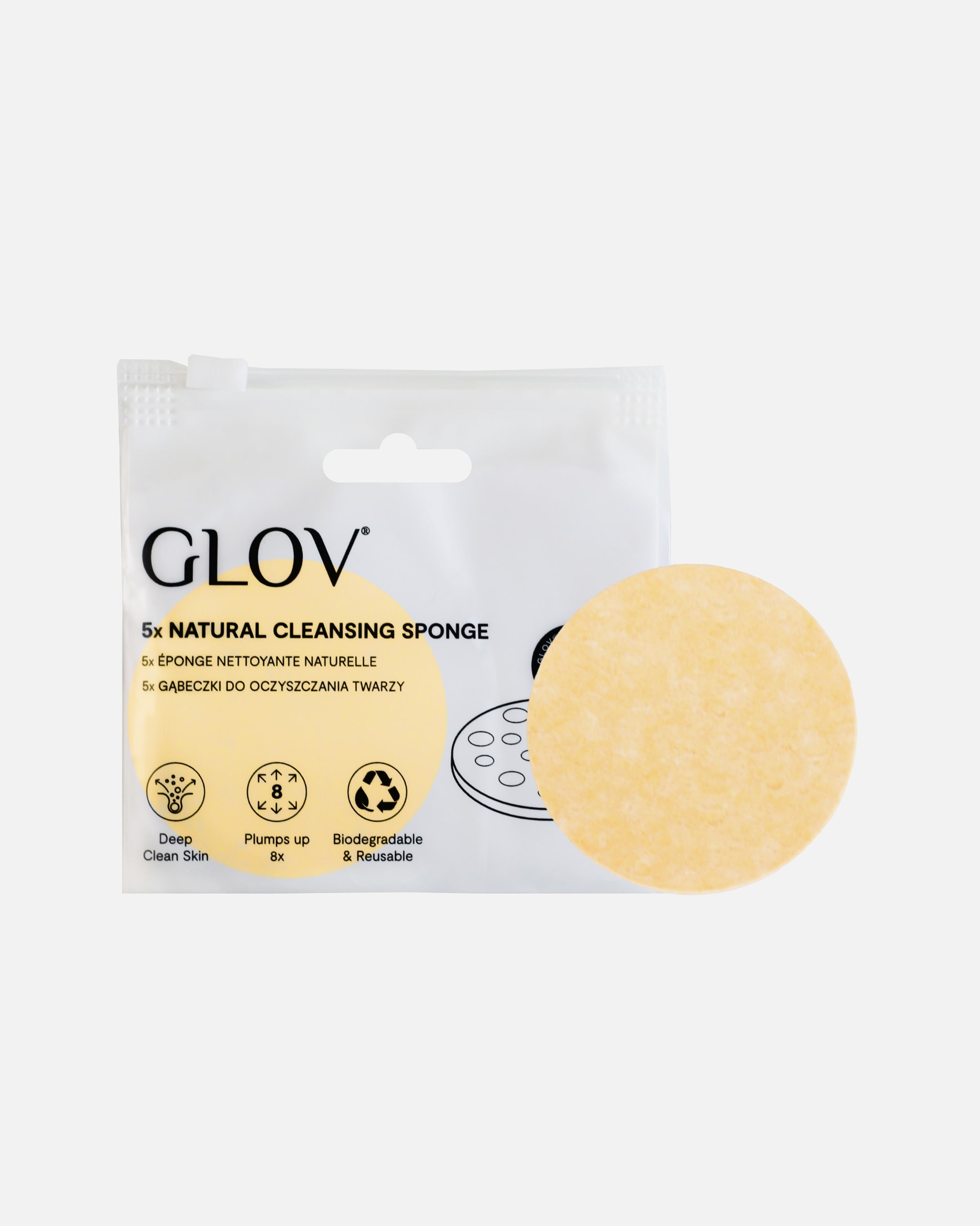 Dischetti struccanti di Unisex Glov Natural Cleansing Pads x5 1 pz