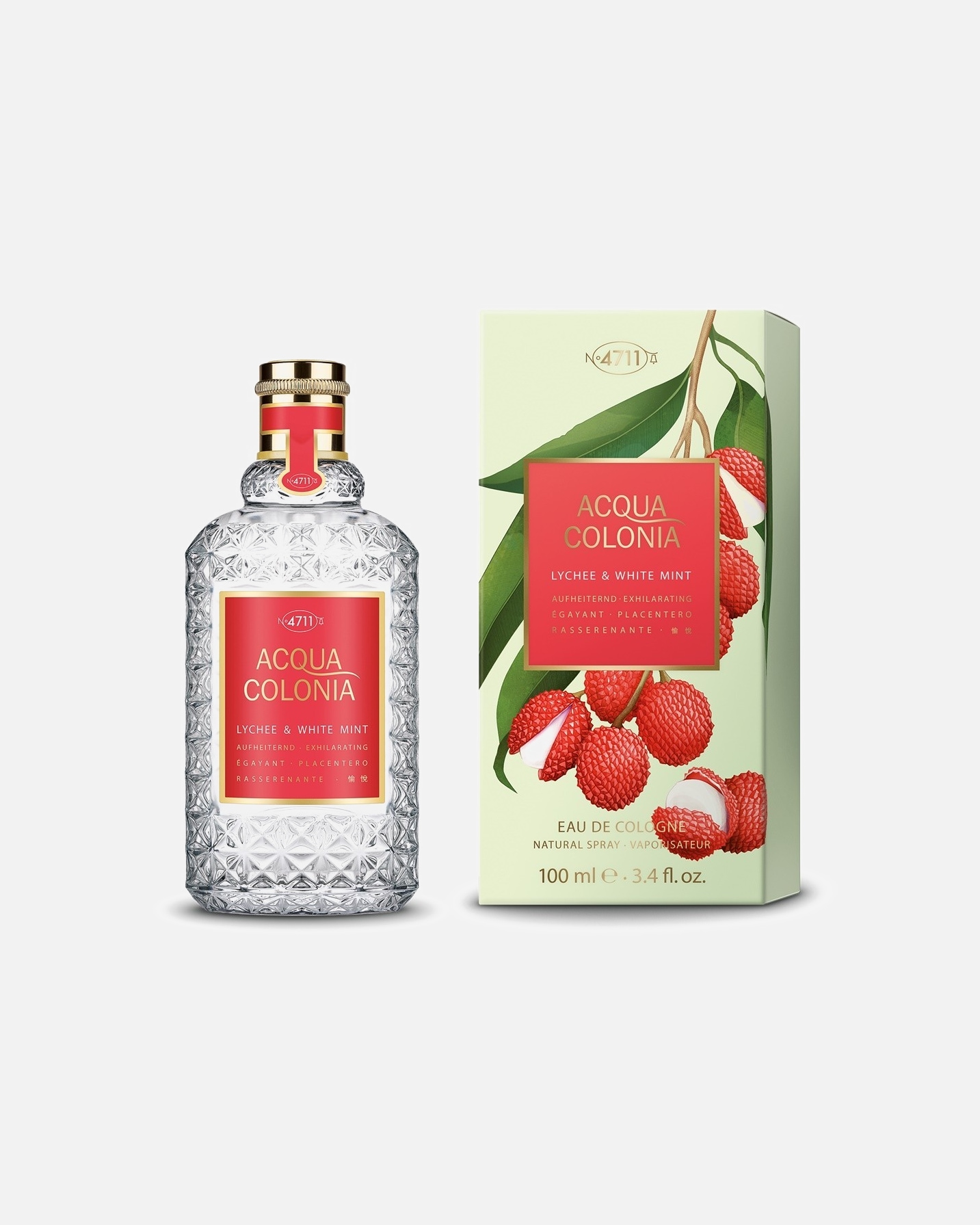 Eau de Cologne di Unisex 4711 Lychee & White Mint 100 ml