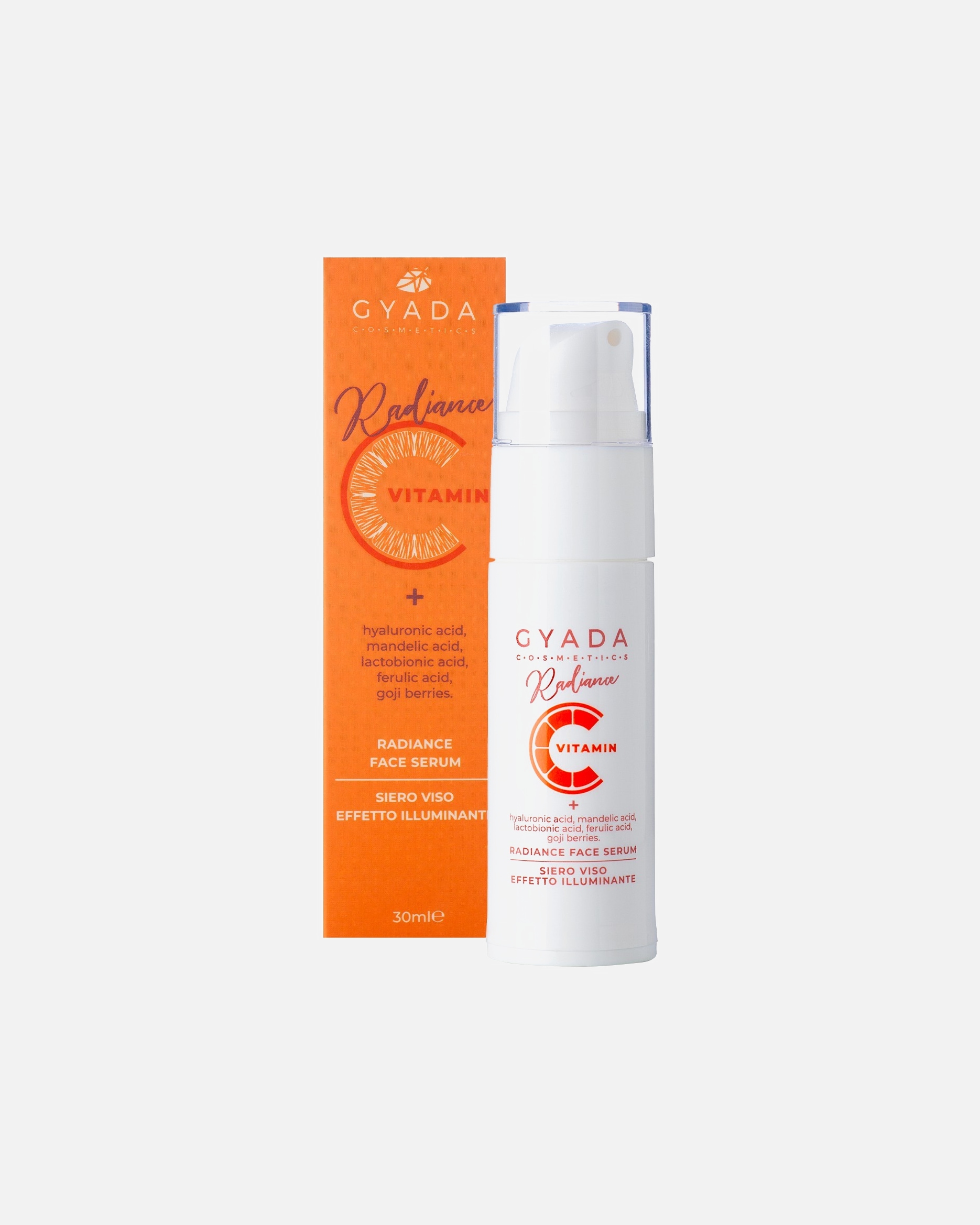 Siero luminoso di Unisex Gyada Cosmetics Radiance Face Serum - Siero Viso Illuminante 30 ml