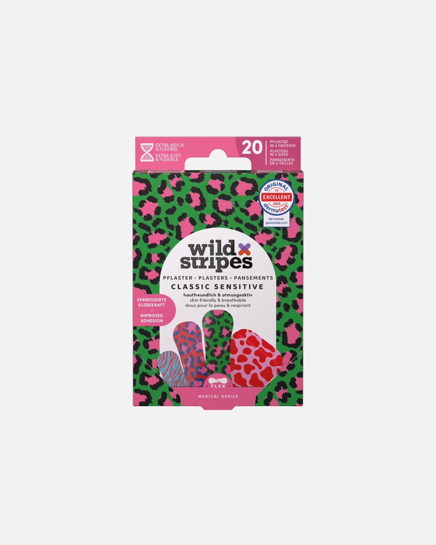 Patch di Unisex Wild Stripes Default Brand Line Classic Sensitive Animal Color Plasters - cerotti 1 pezzo