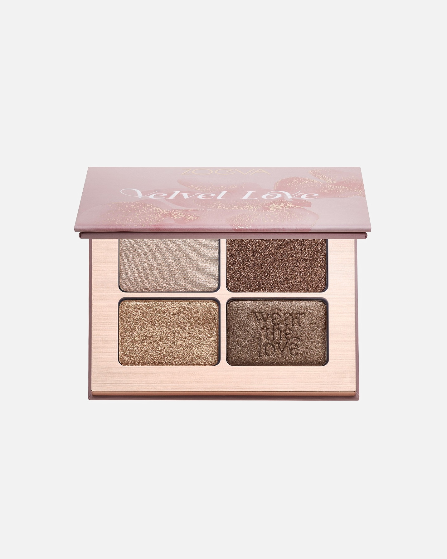 Ombretto di Unisex ZOEVA VELVET LOVE EYESHADOW QUAD BRONZE ESPRESSO EYES