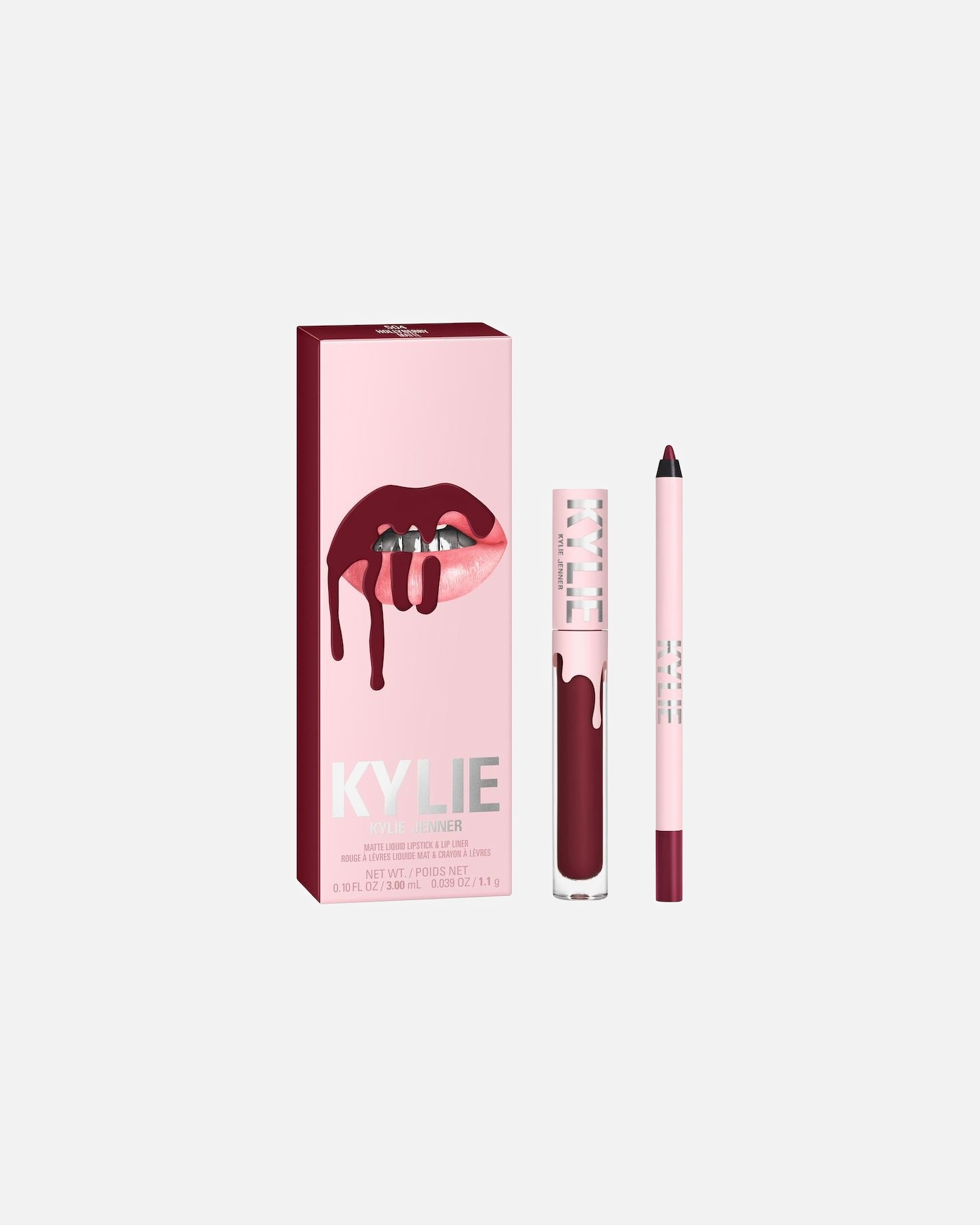 Set per il trucco delle labbra di Unisex KYLIE COSMETICS Matte Lip Kit 504 Hollyberry