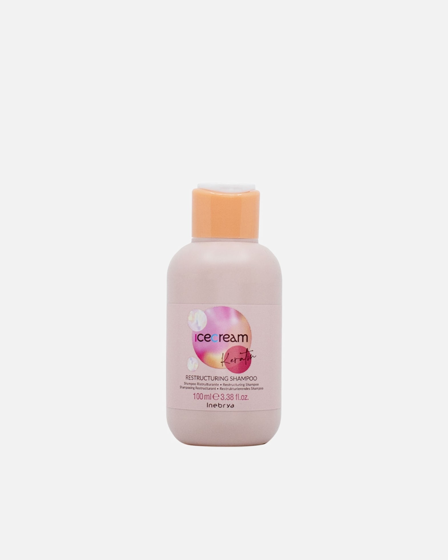 Shampoo capelli di Unisex Inebrya Ice Cream Keratin Restructuring Shampoo 100 ml