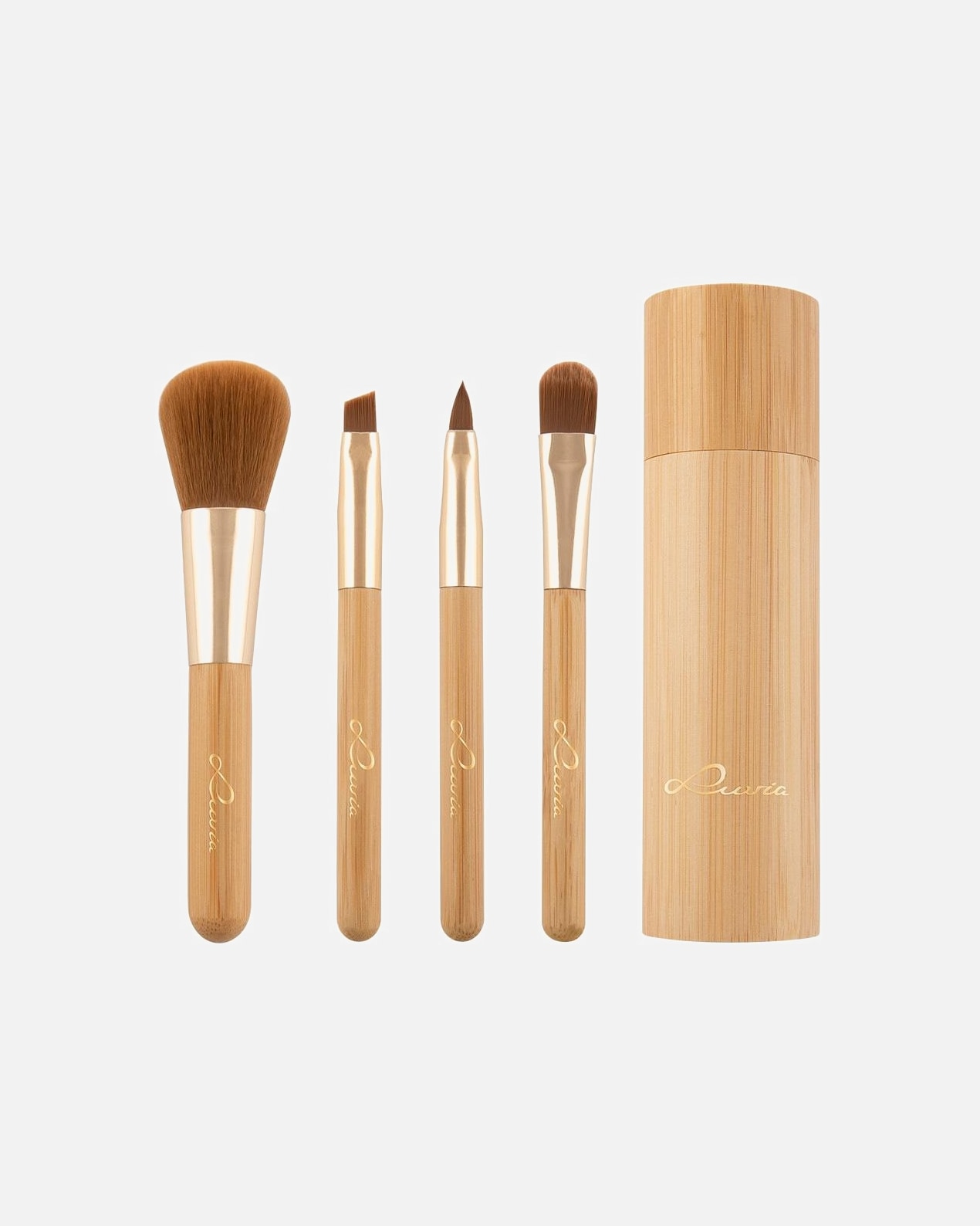 Pennello Cipria di Unisex Luvia Travel Bamboo Travel Bamboo
