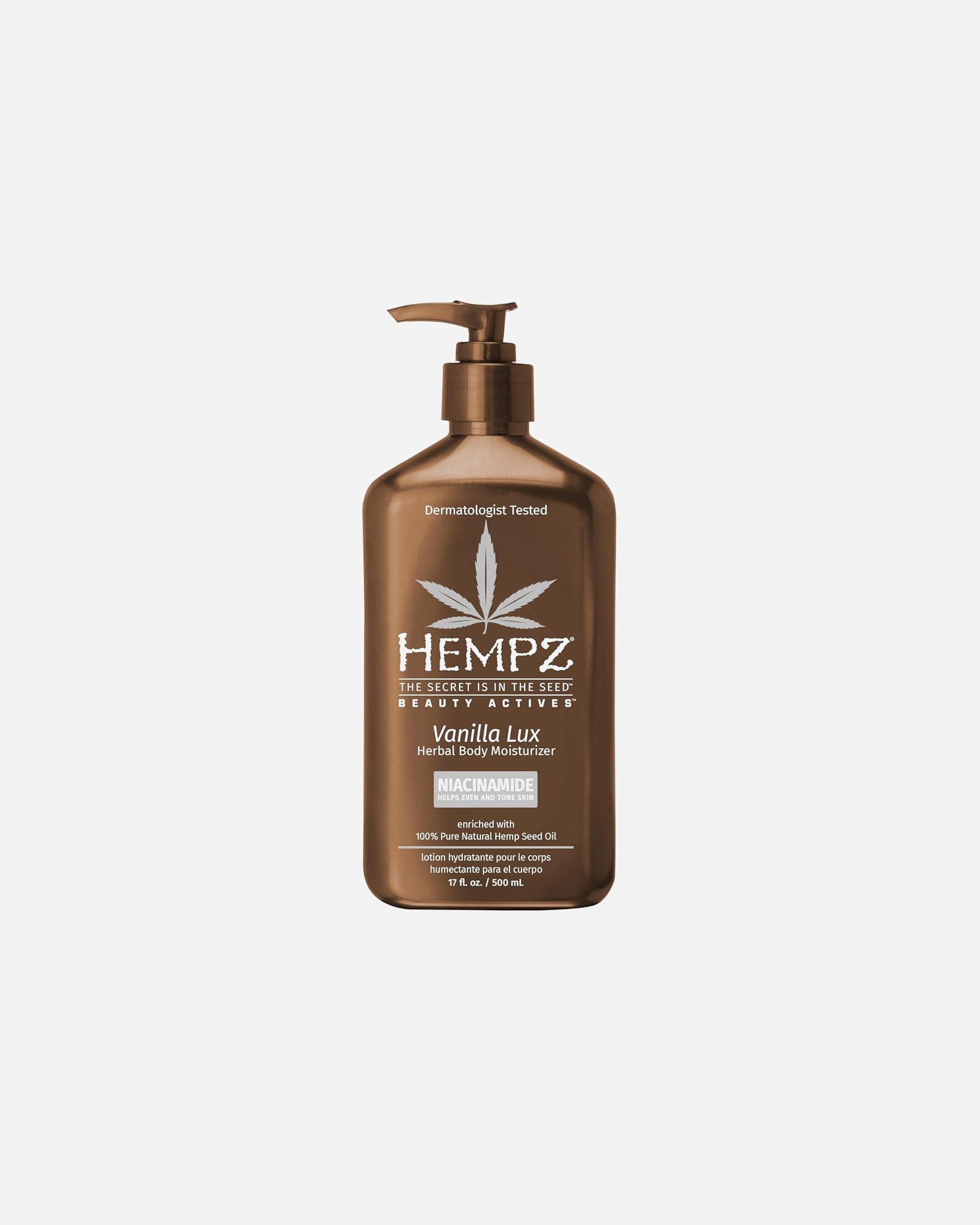 Lozione corpo di Unisex HEMPZ Default Brand Line Vanilla Lux Herbal Body Moisturizer 500 ml