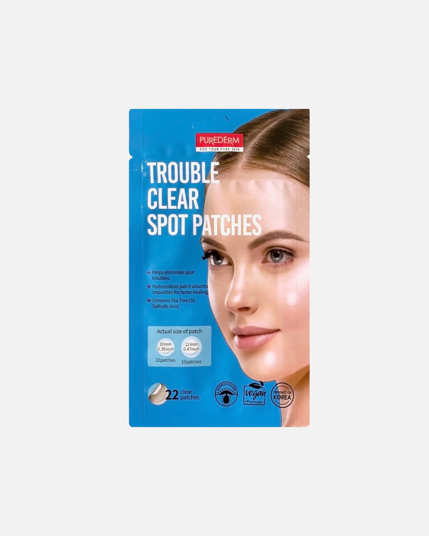 Trattamento viso di Unisex Purederm Trouble Clear Spot Patches 1 pz
