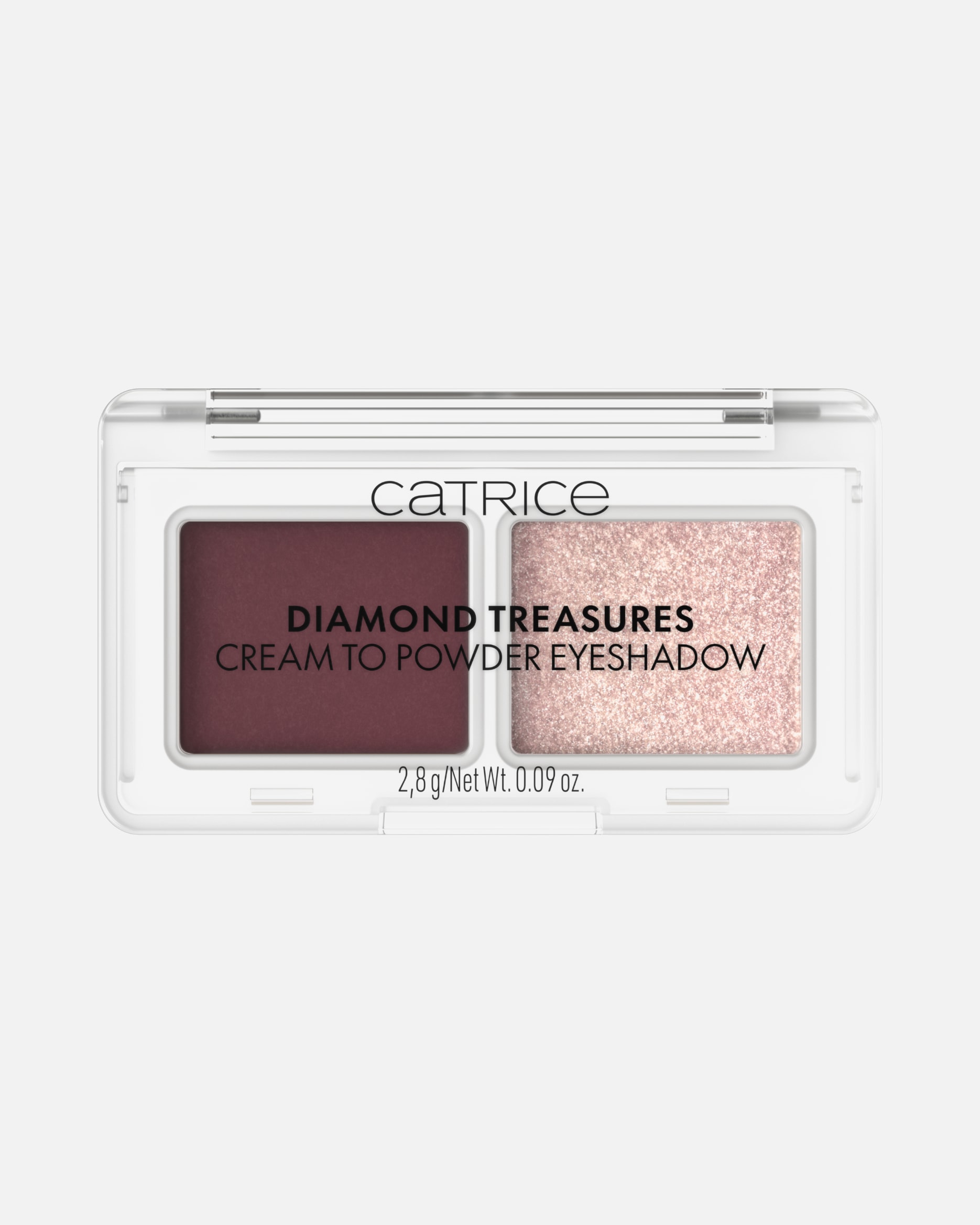 Ombretto di Unisex Catrice Diamond Treasures Ombretto Duo 060 - BURGUNDY GLITZ