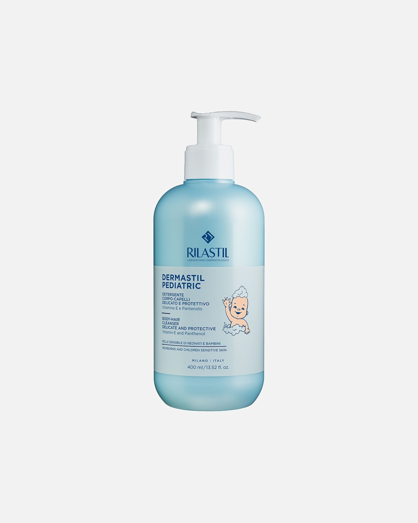 Gel doccia di Unisex RILASTIL Dermastil Pediatric Detergente Corpo-Capelli 400 ml