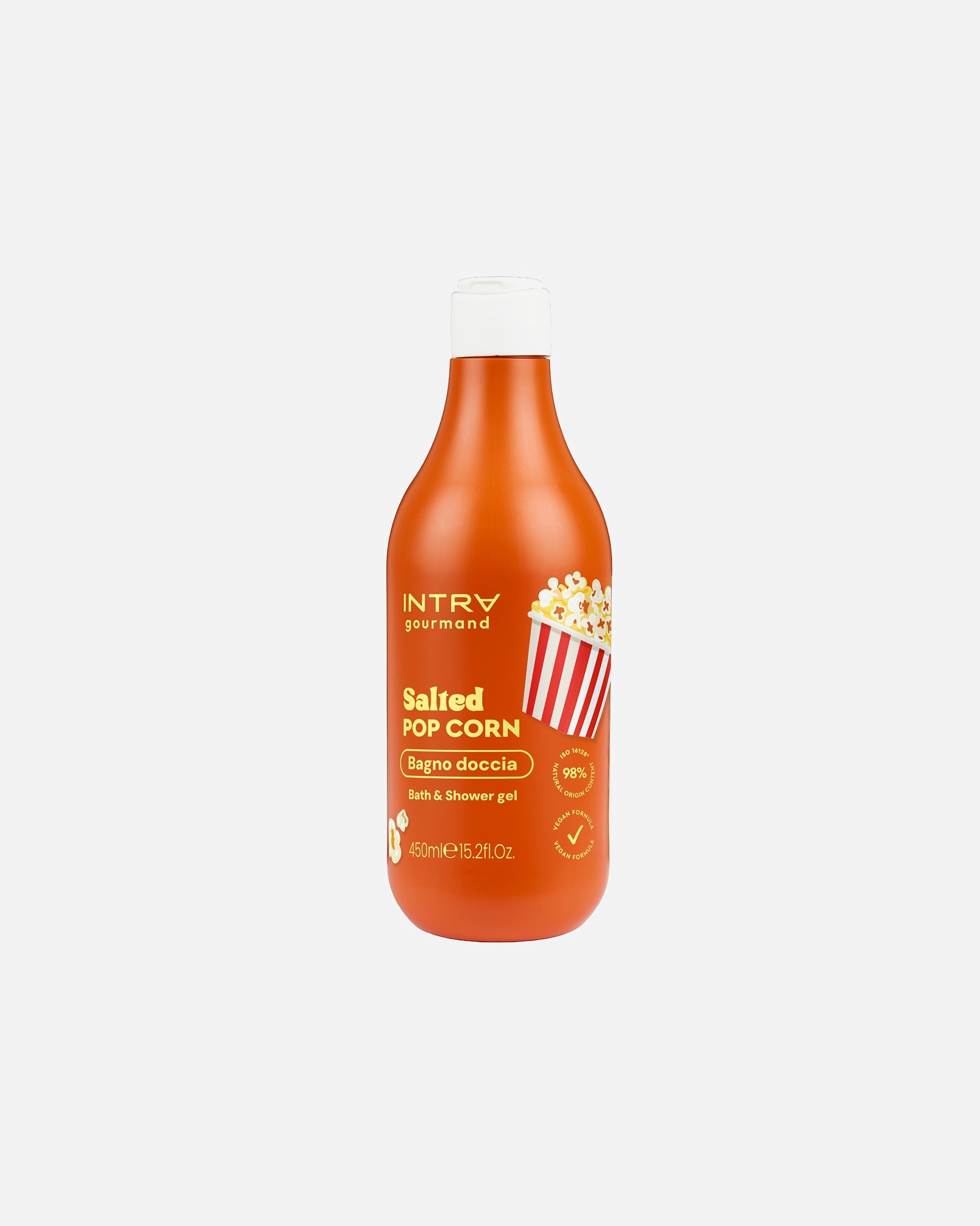 Bagnoschiuma di Unisex Intra Gourmand Salted POP CORN Bagno doccia 450 ml