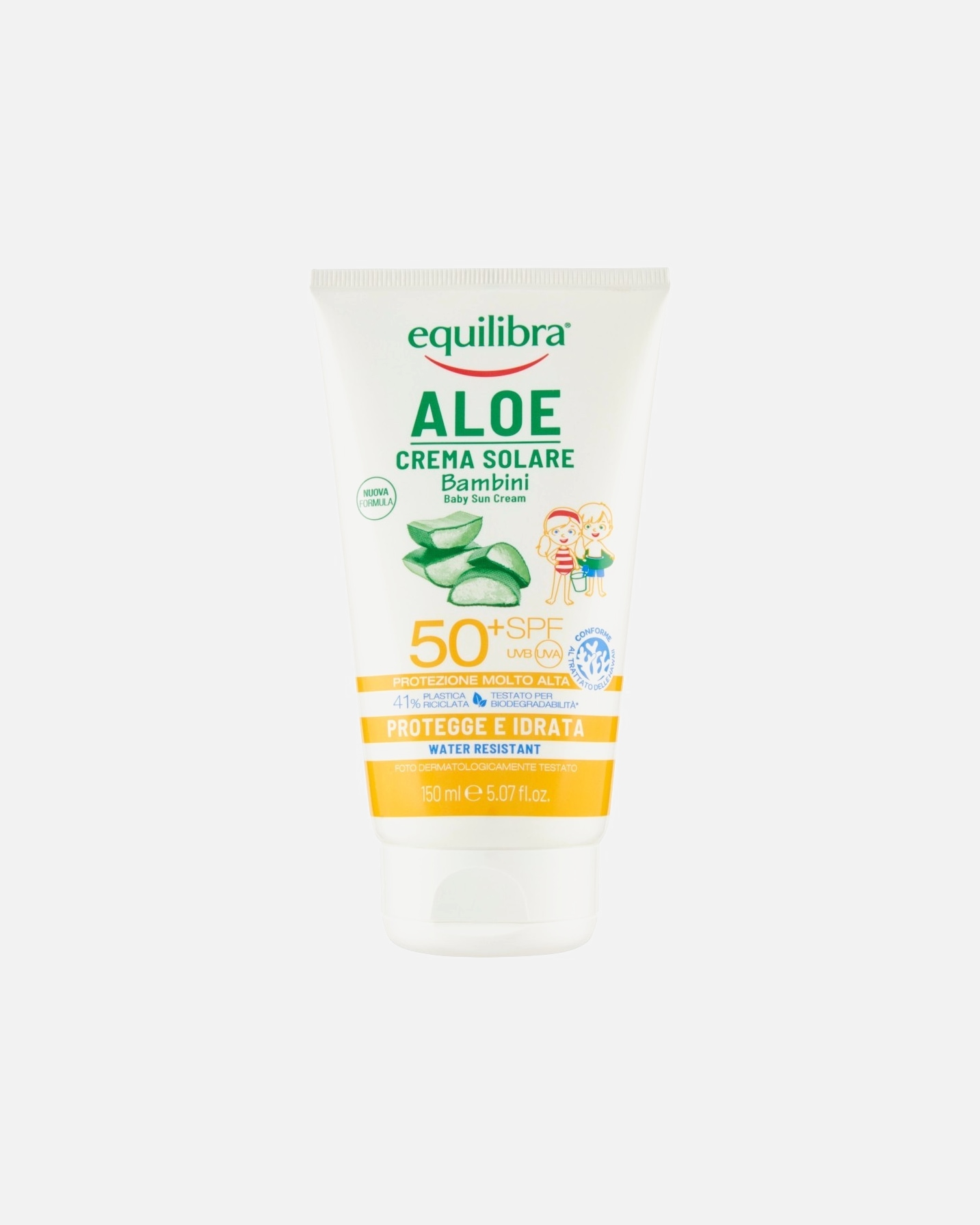 Crema solare di Femmina equilibra Aloe Crema Solare Bambini SPF 50+ 150 ml