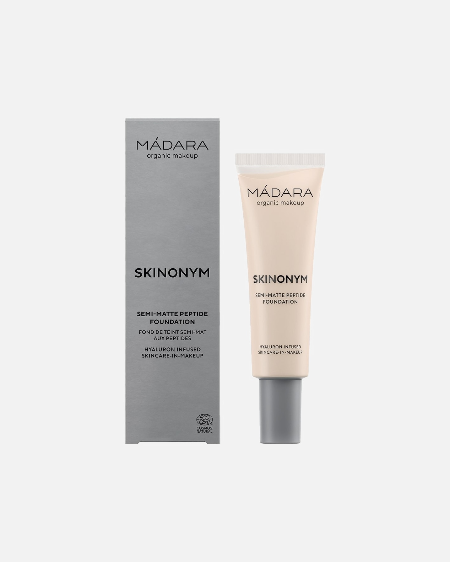 Fondotinta di Unisex MÁDARA SKINONYM Semi-Matte Peptid Nr. 10 Porcelain