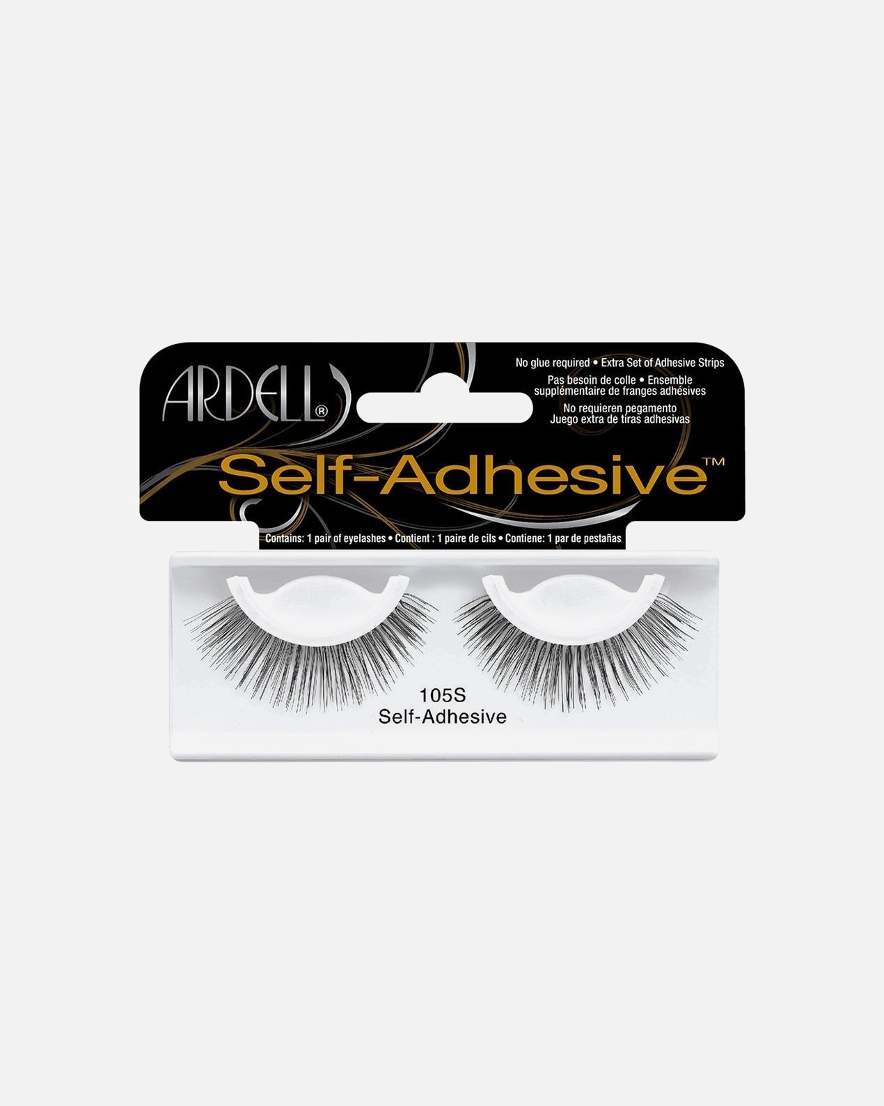 Ciglia finte di Femmina Ardell Fashion Lashes Adhesive Self Adesive 105s Natural 1 pz