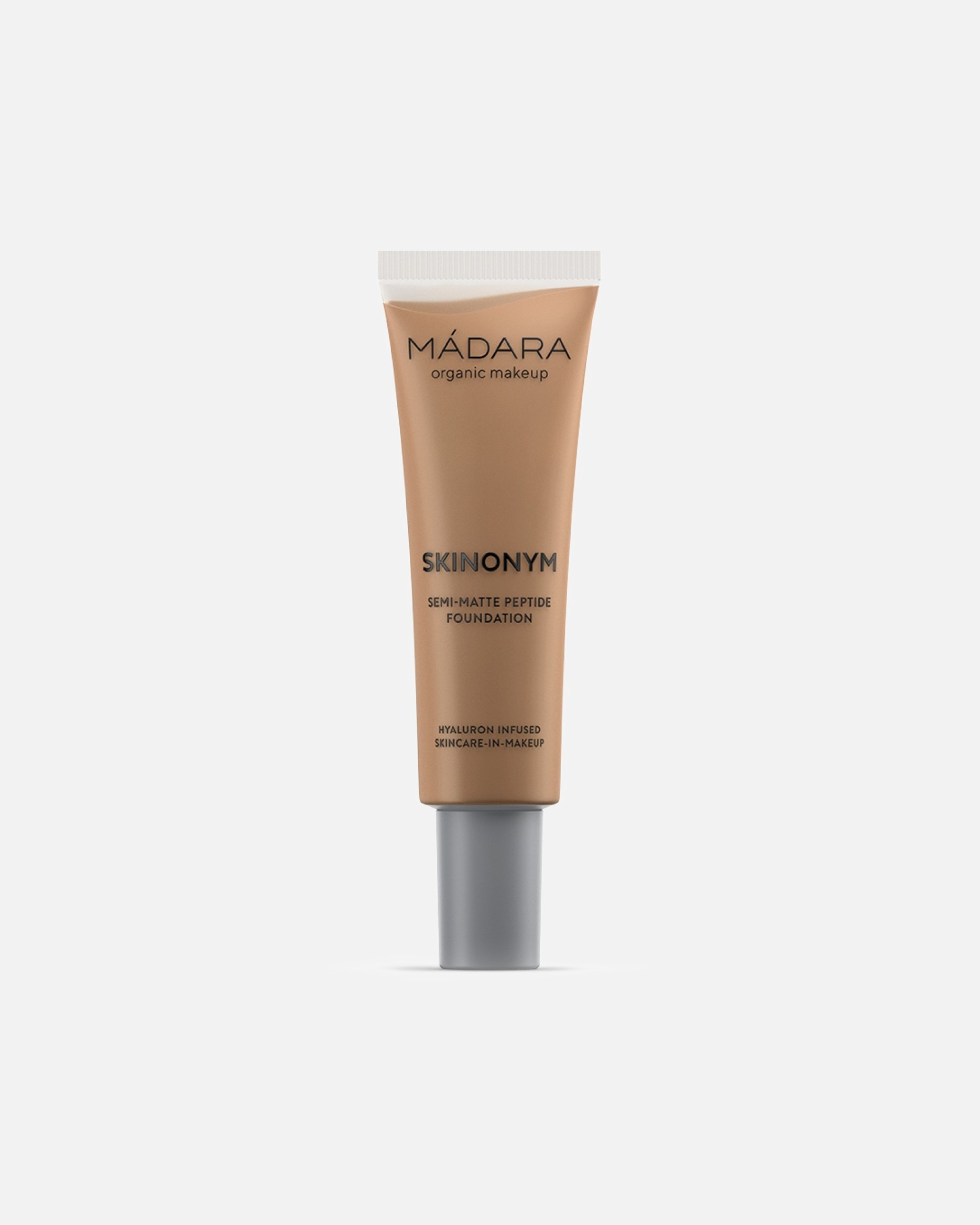 Fondotinta di Unisex MÁDARA SKINONYM Semi-Matte Peptid 70 - CARAMEL