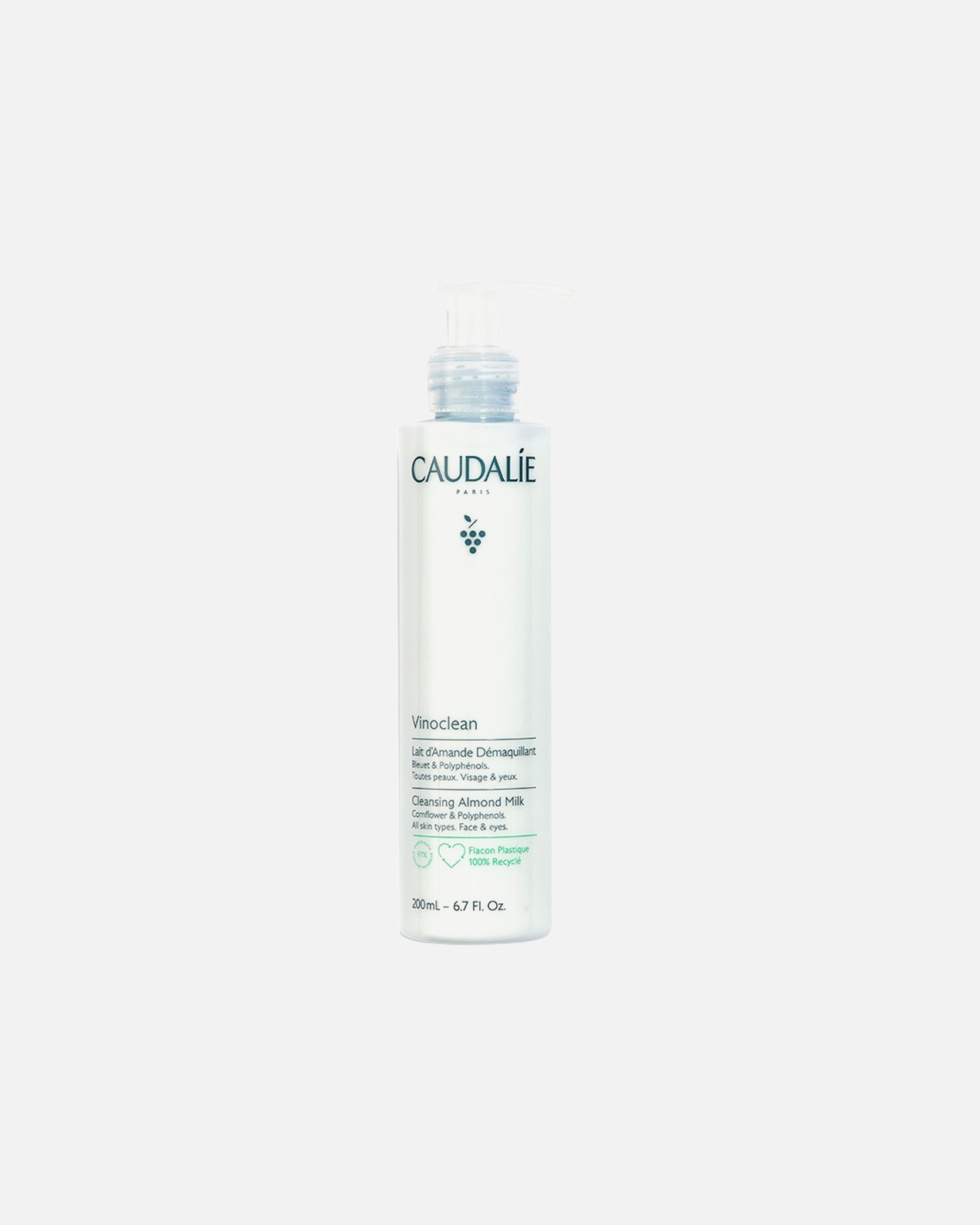 Latte detergente di Unisex Caudalie Vinoclean Mandel 200 Millilitro